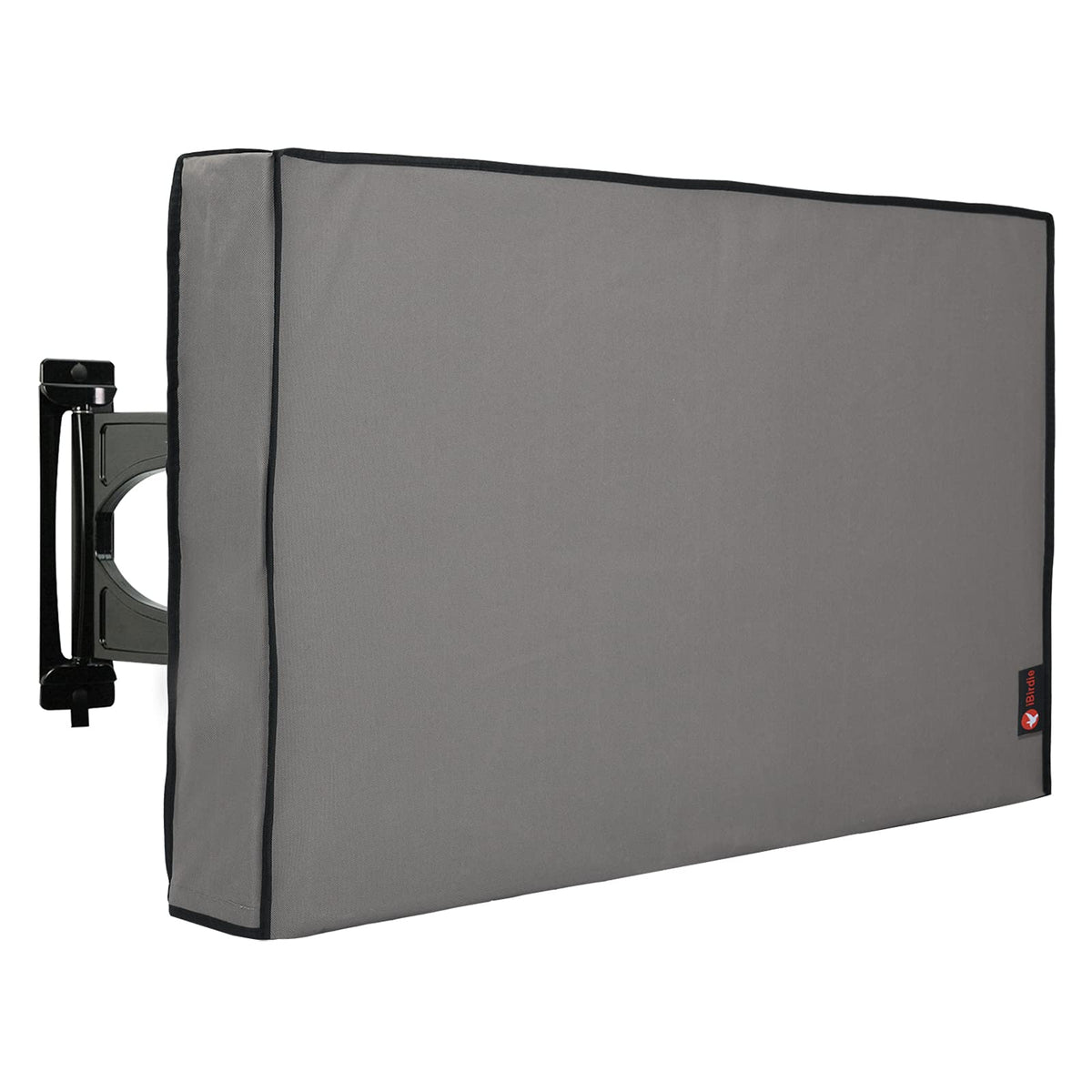 iBirdie Outdoor TV Cover 40 to 43 inch Weatherproof, Cover Size 39.5''L x 25''H, Waterproof for Outside Flat Screen 40 to 43 inch TV, Grey, 600D Thick Fabric Screen Protector with Bottom