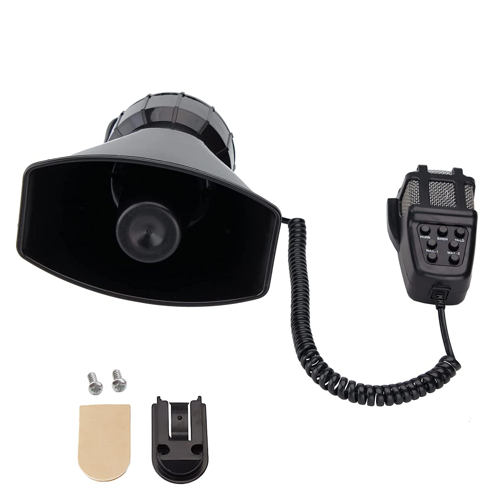 Aolihan Car Siren 7 Tone Sound With Mic Pa System Vehicle Siren Horn Megaphone Speaker 12V 100W Emergency Sound Amplifier With M