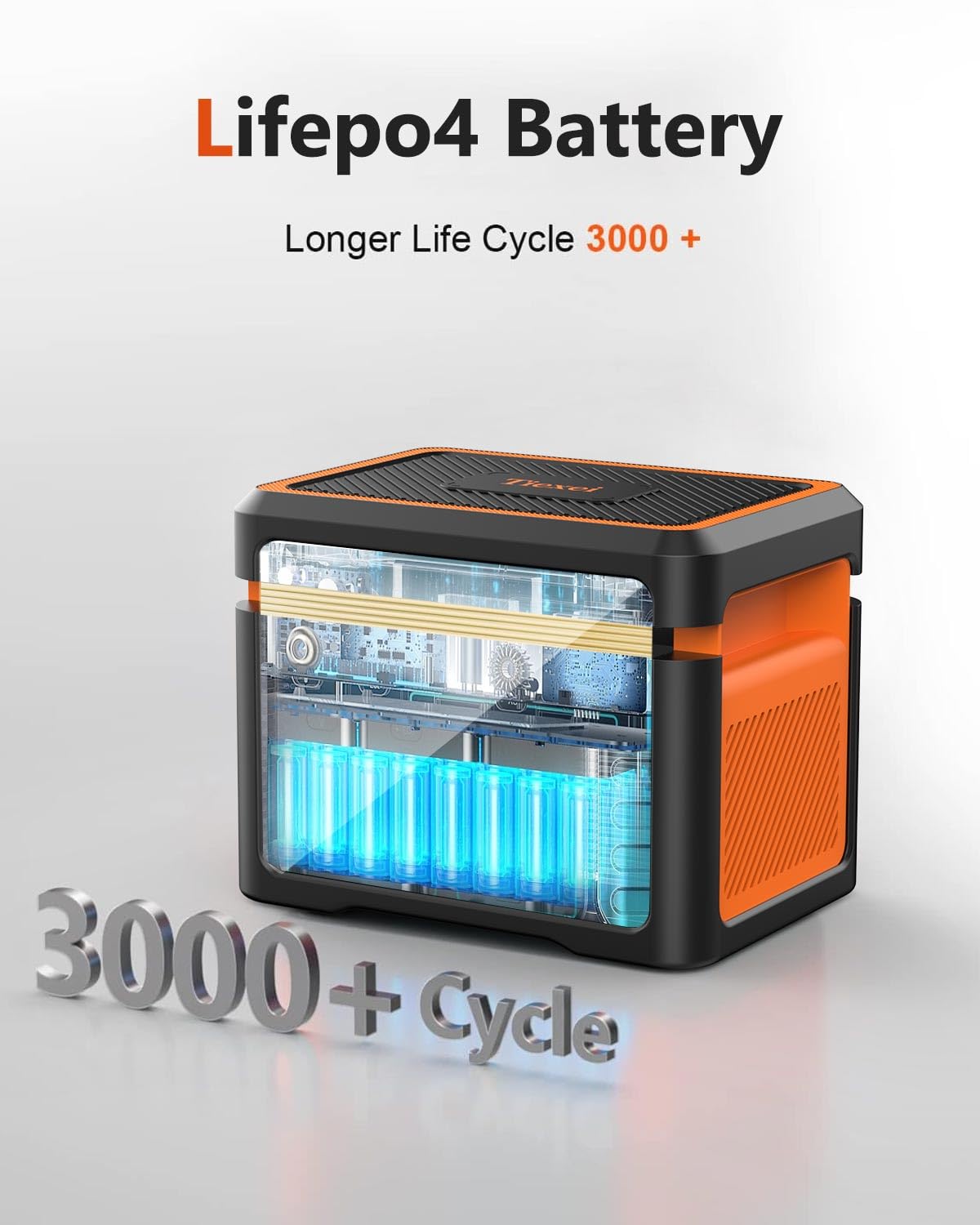 Portable Power Station 600W(Peak 1800W), Solar Generator With 384Wh Lifepo4 Battery, 10 Outputs & Ups Battery Backup, Generators