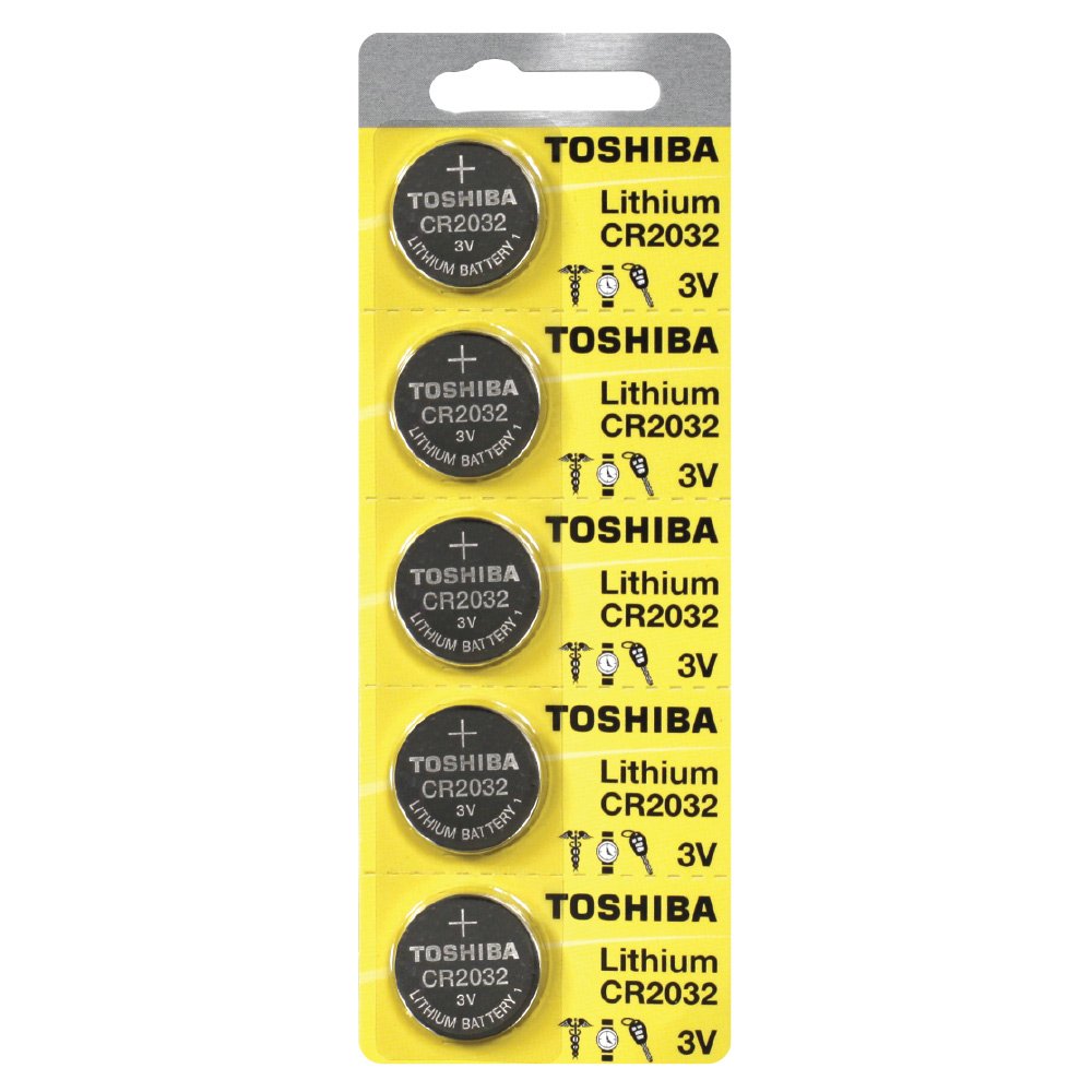 Toshiba Cr2032 Battery 3V Lithium Coin Cell (50 Batteries)