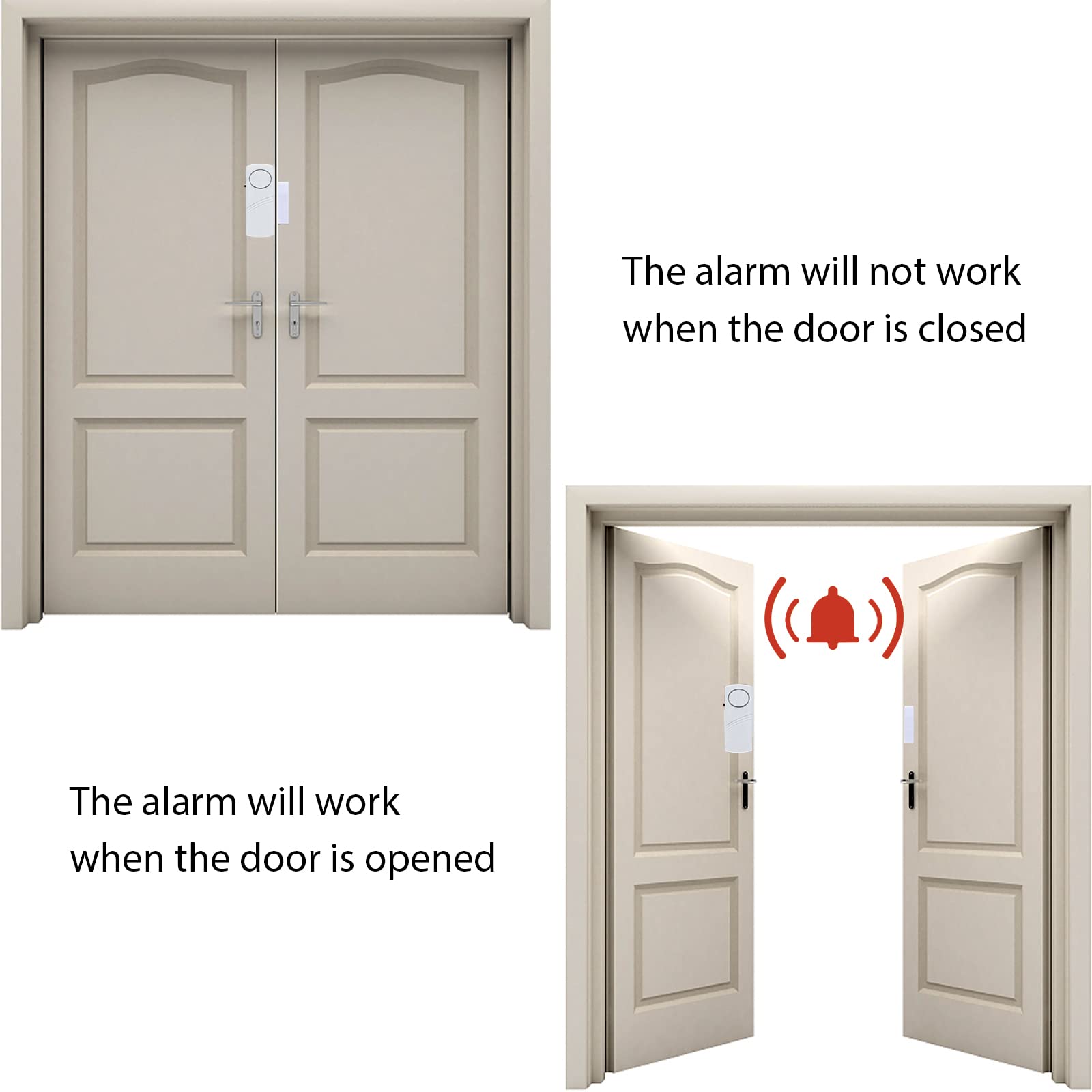 Door Window Alarm, 90Db Door Alarms For Kids Safety, Door Window Burglar Alarm Window Pool Alarms For Home (12 Pack)