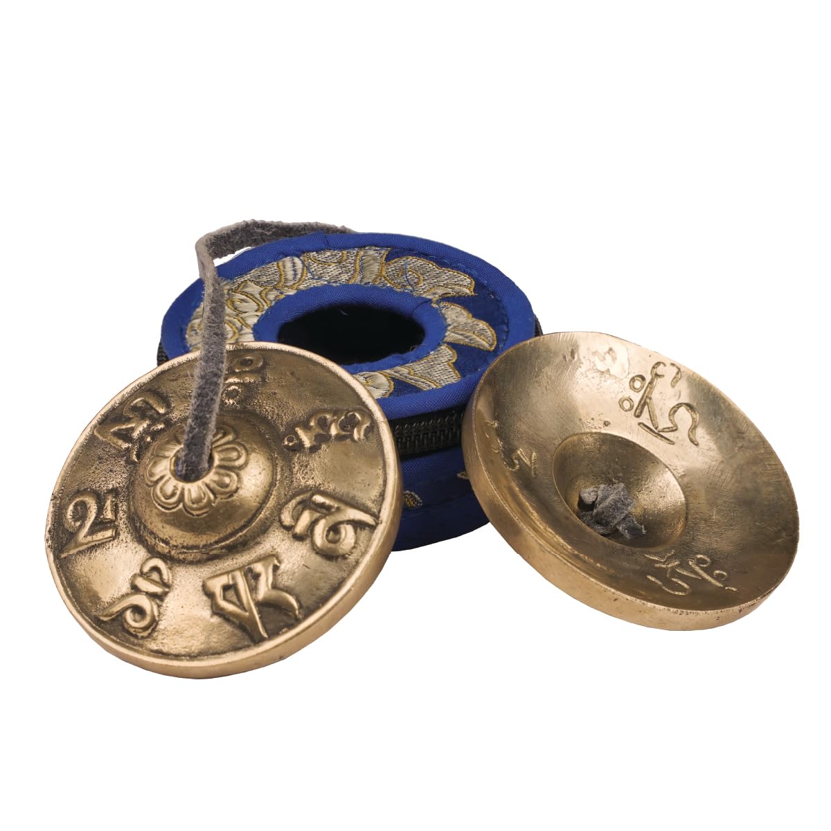 Tipitaka Tibetan Tingsha Cymbal Bells with case | Handcrafted in Nepal Sound Healing Meditation bells 6.5 cm for Sound Healing a