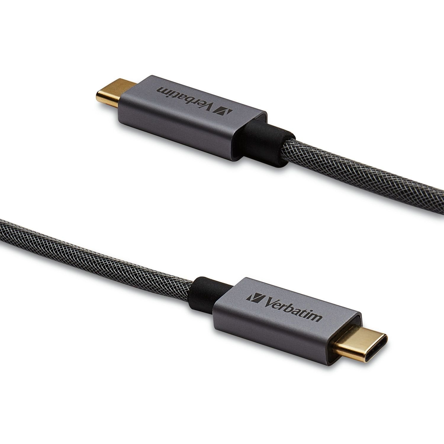 Verbatim USB C to USB C Cable 47in. Braided Black