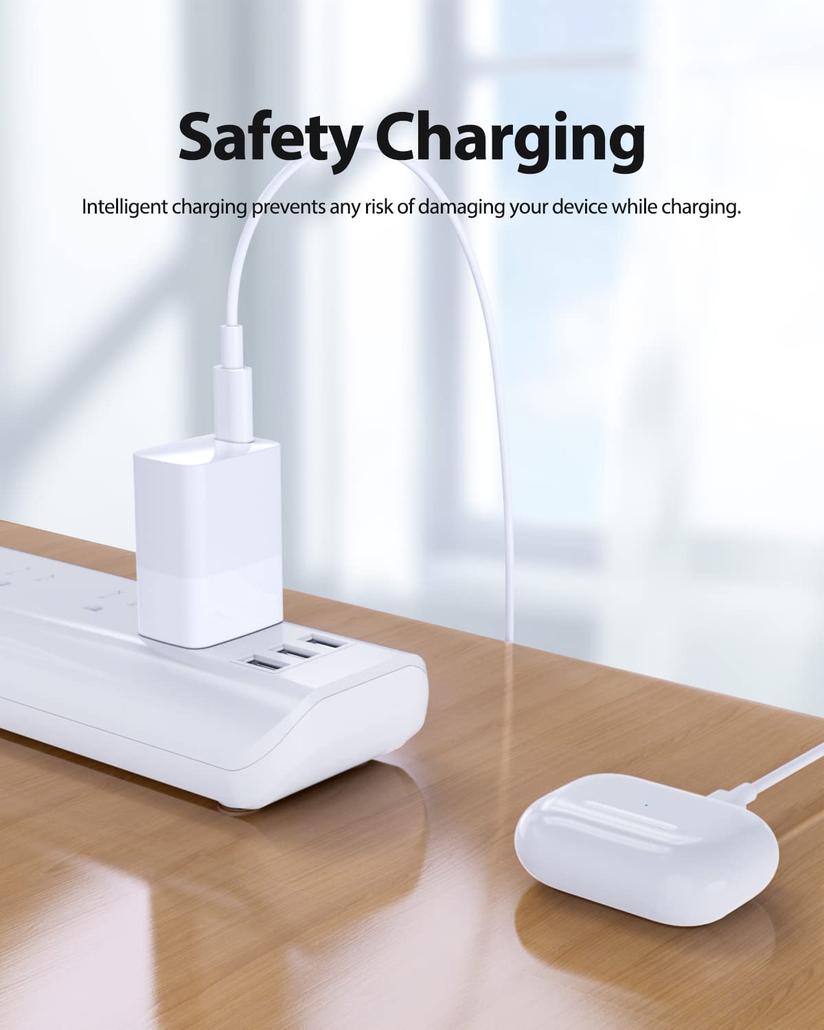 20W Fast Charger Fit For Airpods Pro 1 2 3 Gen, Fit For Airpods Max A2096, Fit For Airpods 1St/2Nd/3Rd Generation And 6.6Ft Char