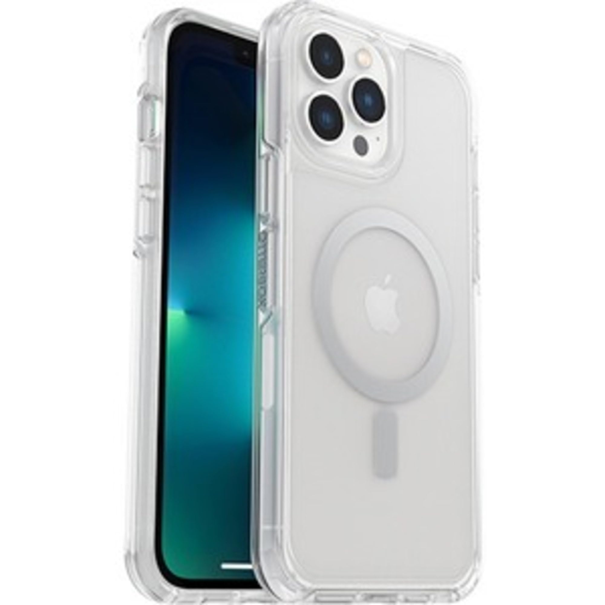 Otterbox Symmetry Series+ Clear Antimicrobial Case With Magsafe For Iphone 13 Pro Max And Iphone 12 Pro Max   Clear Ex