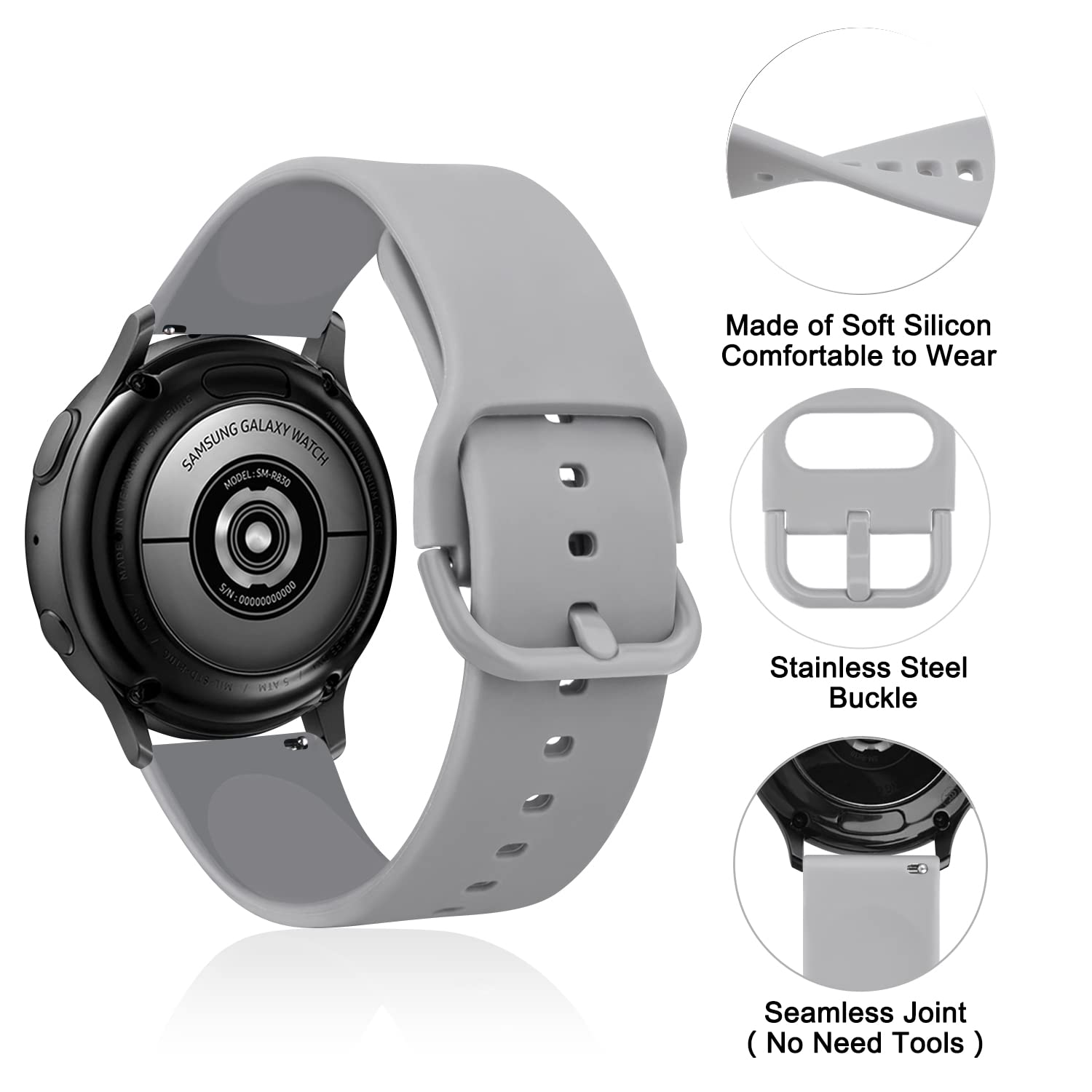 Meliya Bands For Amazfit Gts 4 / Gts 4 Mini / Gtr Mini / Gts 3 / Gts 2 / Gts 2E / Gts 2 Mini / Gts, 20Mm Quick Release Soft Sili