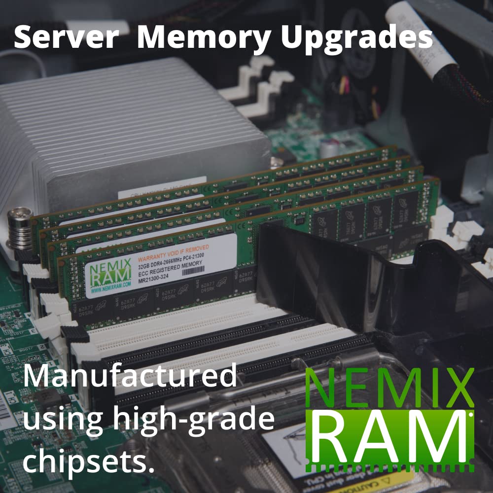Nemix Ram 64Gb (4X16Gb) Ddr3 1600Mhz Pc3 12800 2Rx4 1.35V Ecc Rdimm Kit Registered Server Memory