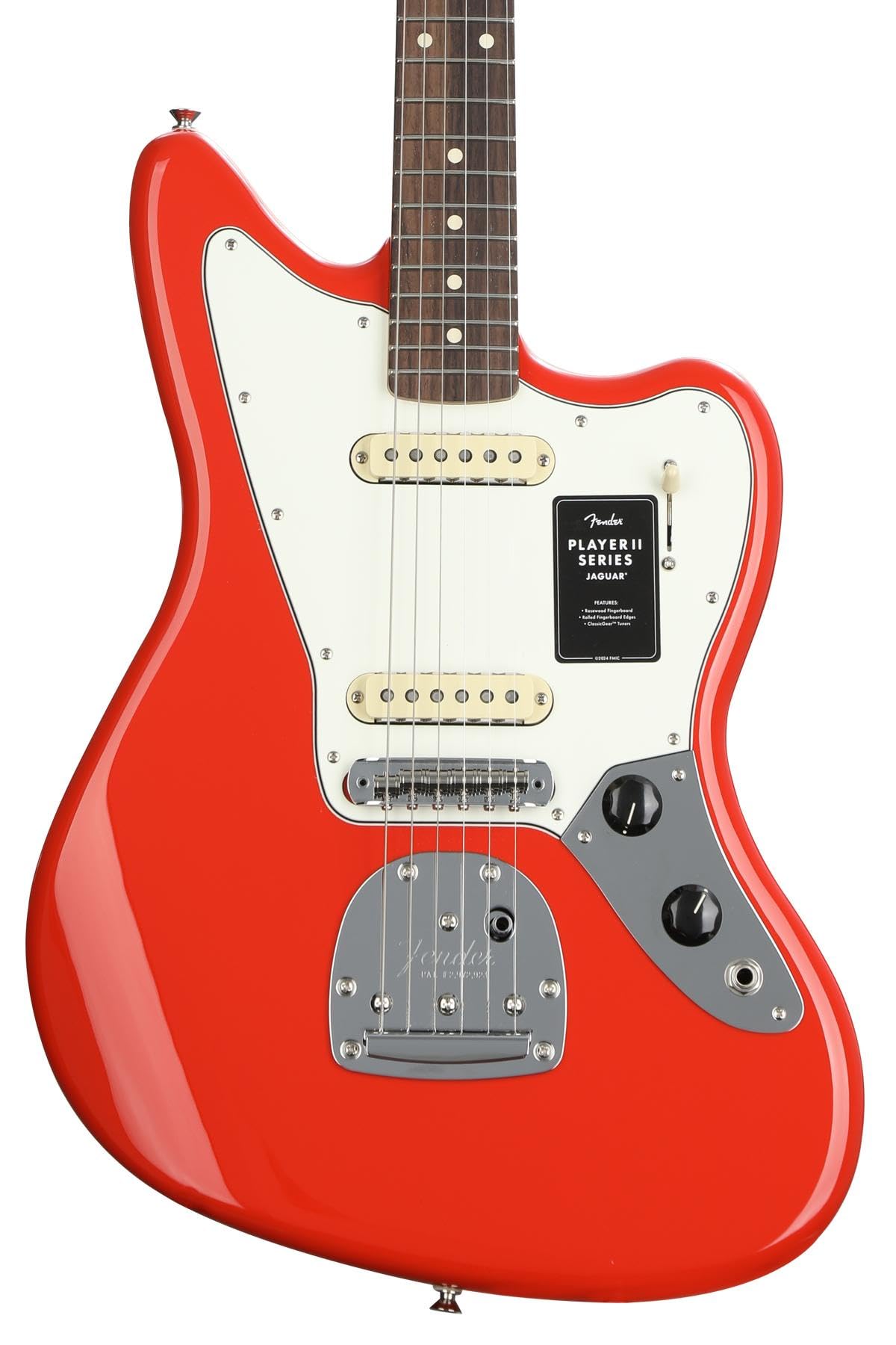 Fender Player II Jaguar Electric Guitar - Coral Red