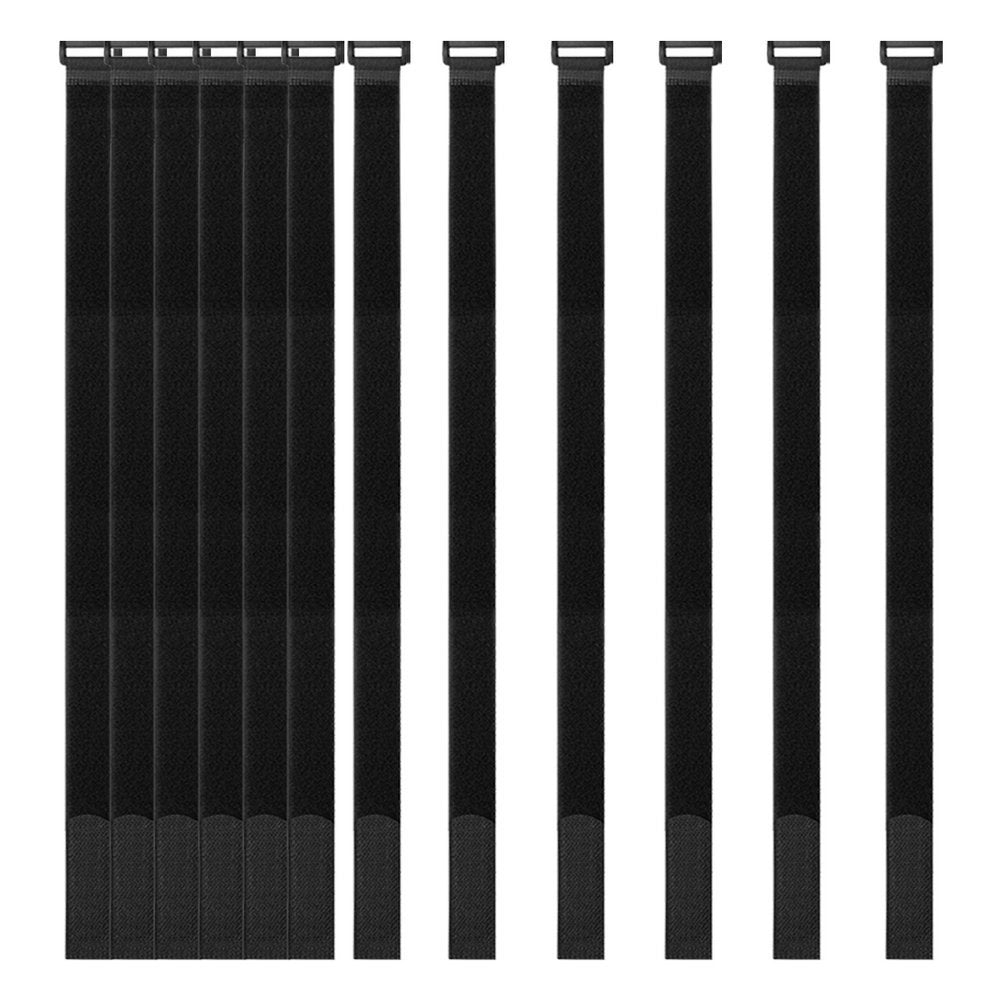 YiwerDer [12 Pack] 1 x 24 Hook and Loop Reusable Fastening Securing Cable Straps, Durable Multipurpose Ties to Keep Your Places 