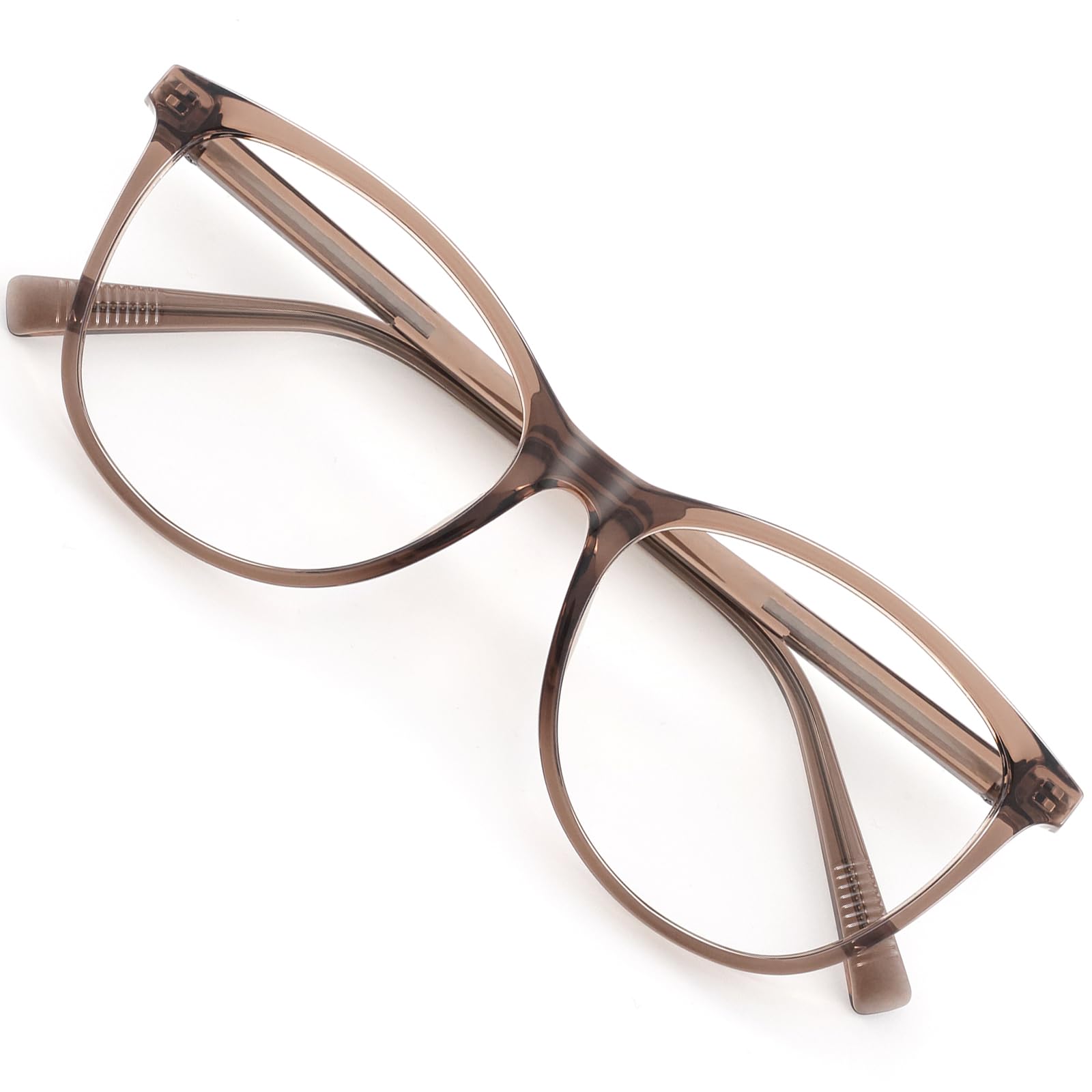 MACJERO Cat Eye Blue Light Blocking Glasses for Women, Anti-Fatigue Computer Monitor Gaming Glasses Reduce Eye Strain(Bronze