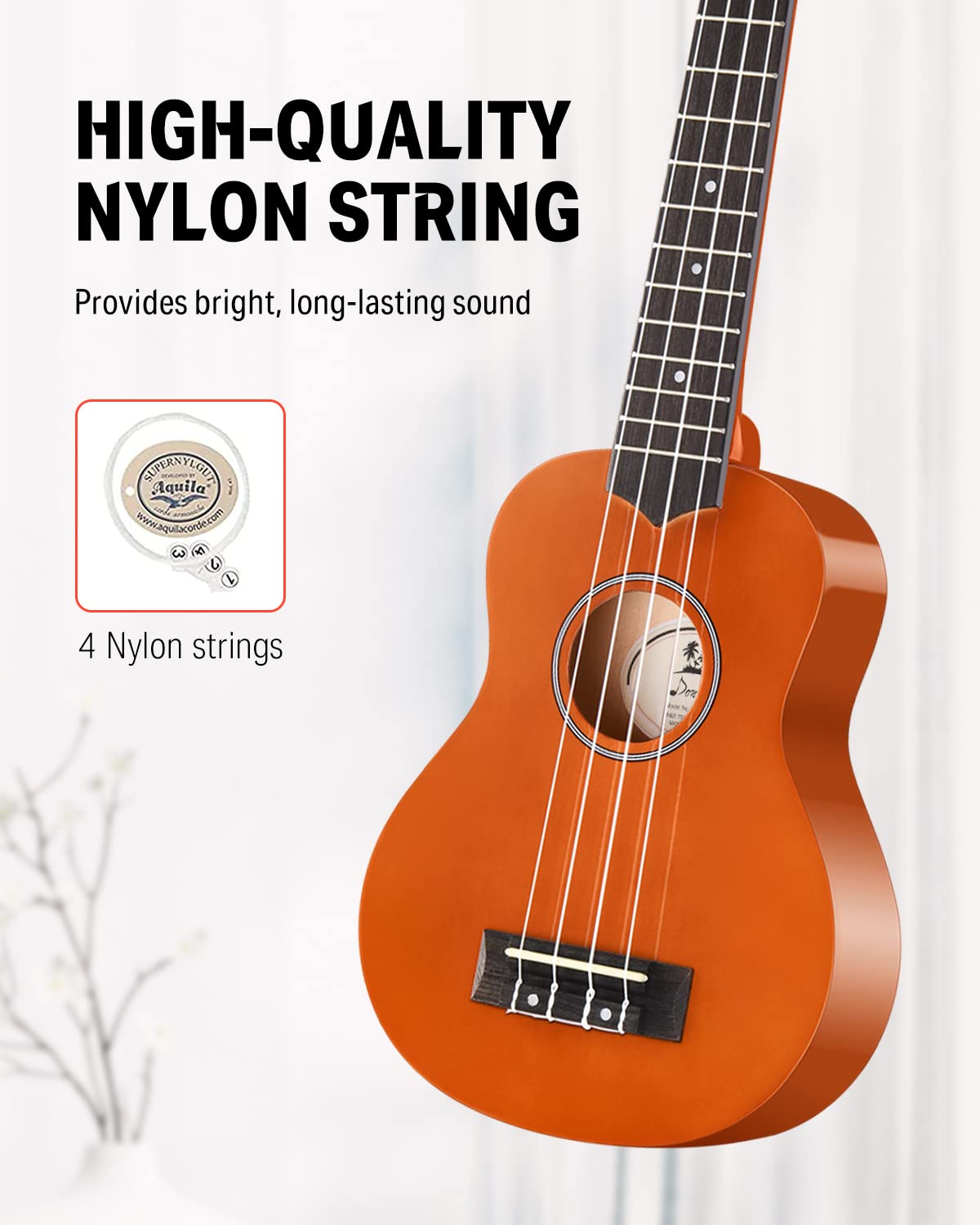 Donner Soprano Ukulele For Beginners 21 Inch Ukelele Starter Bundle Kit With Free Online Lessons Bag Strap String Tuner Picks Cl