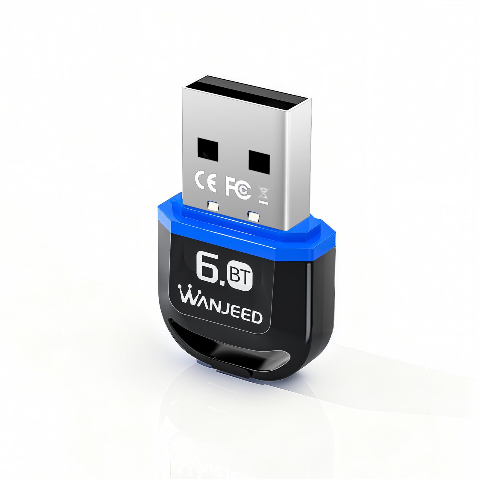 Bluetooth 6.0 USB Adapter for PC, Mini Bluetooth Dongle for Desktop Laptop, Plug & Play Wireless Receiver for Windows 11/10/8.1/