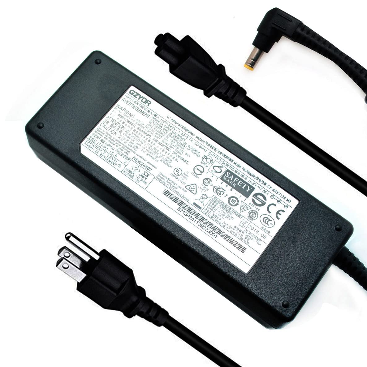 New 110W 15.6V 7.05A Cf Aa5713A M2 Cf Aa5713A M1 Ac Adapter Fit For Panasonic Toughbook Cf 19 Cf 31 Cf 53 Cf 52 Cf 54 Cf 33 Cf 7