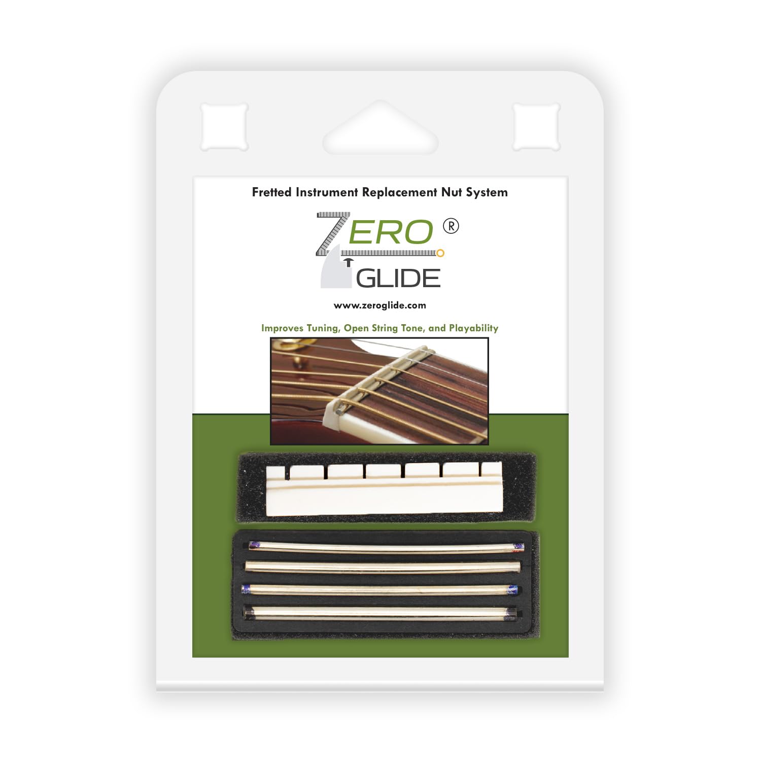 Zero Glide Zs 13 Slotted Replacement Nut For Classical Guitars