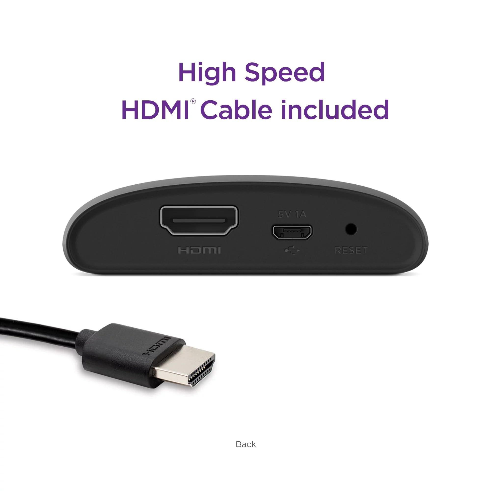 Roku Express (New) Hd Streaming Device, With High Speed Hdmi Cable And Simple Remote (No Tv Controls), Guided Setup, And Fast Wi Fi, With Mtc Hdmi Cable And Usb Extension Cord