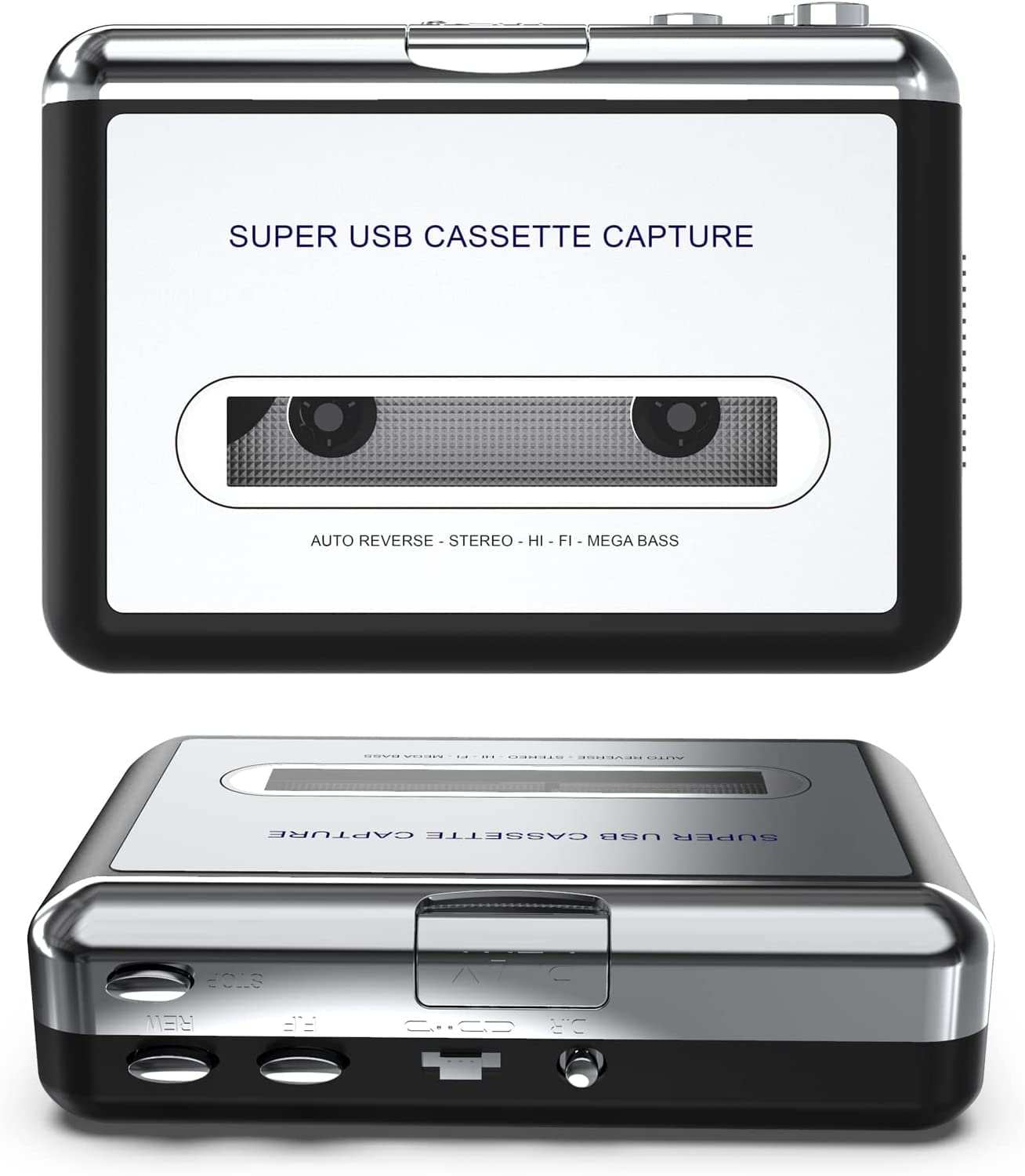 Digitnowcassette Tape To Cd Converter Via Usb,Portable Cassette Player Capture Audio Music Compatible With Laptop And Personal C