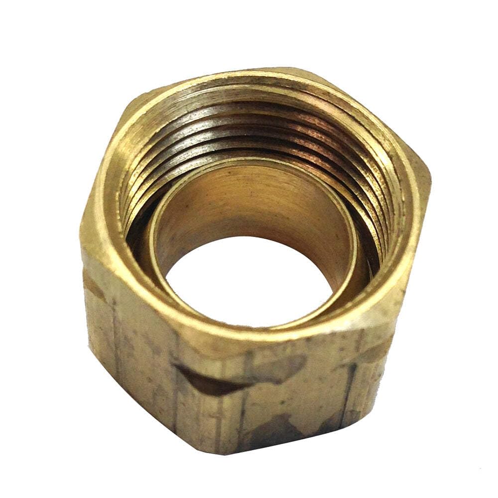 Uflex Brass Compression Nut W/Sleeve #61Ca 6