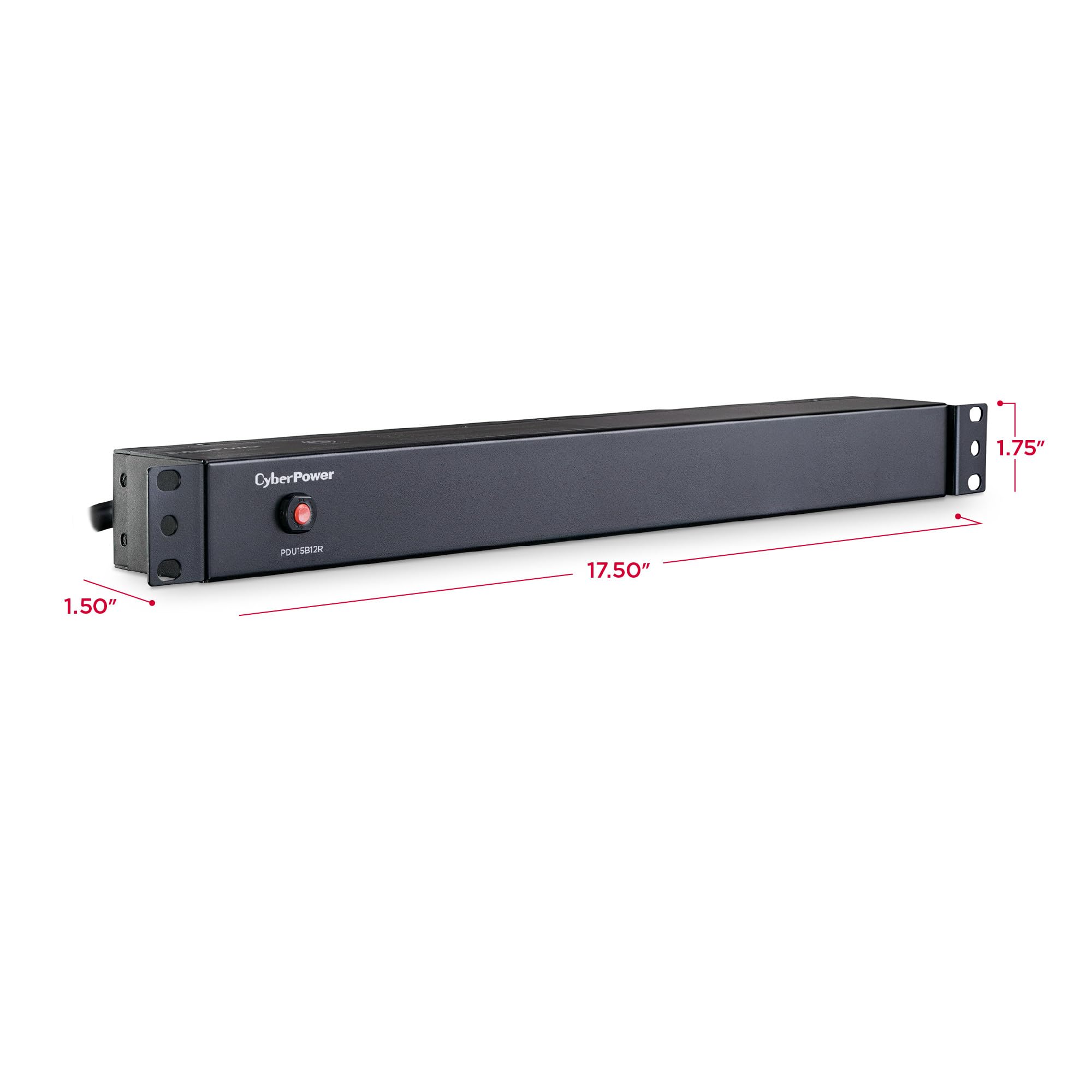 Cyberpower Pdu15B12R Basic Pdu, 100 125V/15A, 12 Outlets, 1U Rackmount