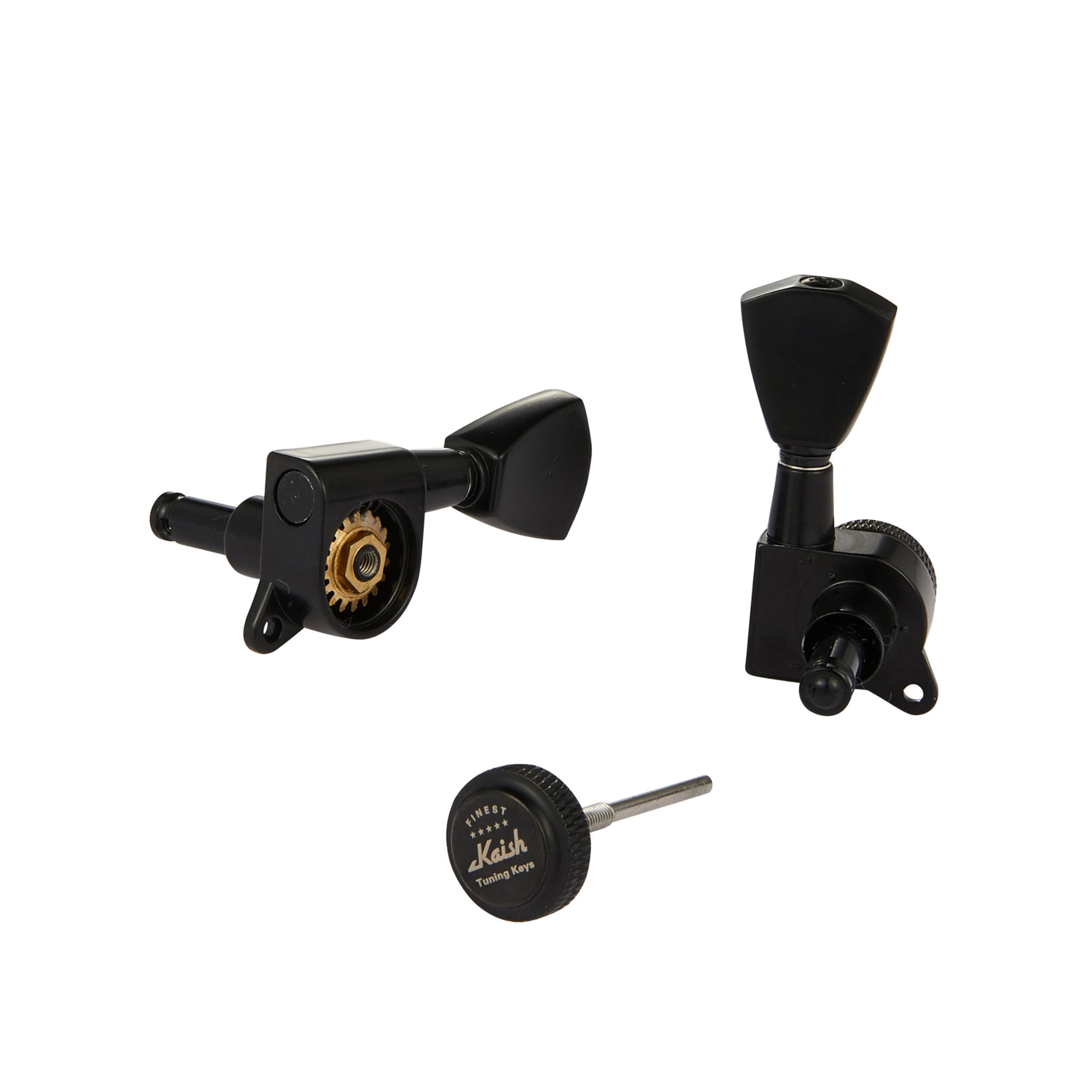 Kaish 3X3 Locking Tuners 18:1 Guitar Tuning Keys Locking Tuning Machines With Keystone Buttons For Lp/Les Paul/Sg/Es Or Acoustic