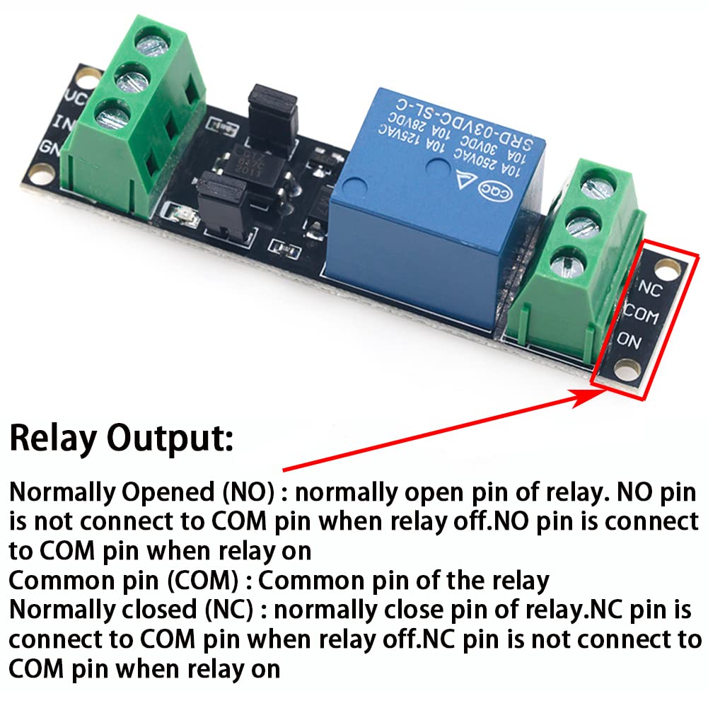 Anmbest Relay Module With Optocoupler High/Low Level Trigger For Arduino (3, 3V Relay 1 Channel)