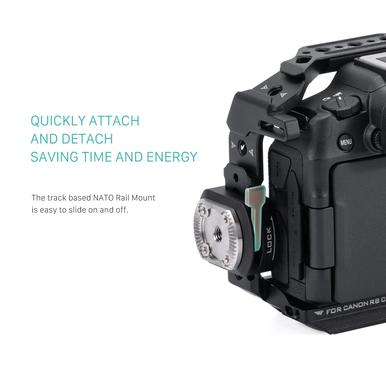 Tilta Nato To Rosette Adapter � Black | Universal | Lightweight & Durable | Ta Nato Ra B