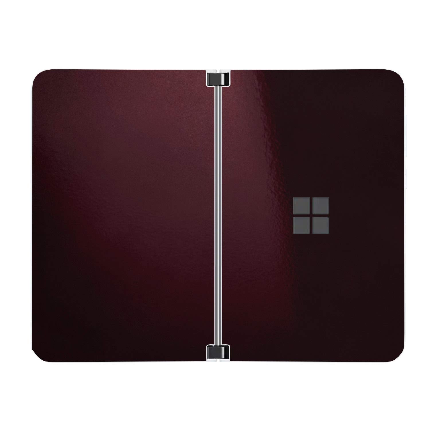 Sopiguard Sticker For Surface Duo Phone Edge To Edge Precision Vinyl Skin Wrap (Gloss Black Rose)