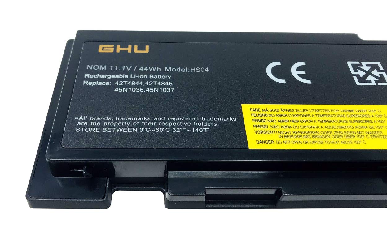 Ghu New Battery 81+ Compatible With Lenovo Thinkpad T420S T430S 0A36287 42T4844 42T4845 42T4846 42T4847 45N1036 45N1037 45N1038