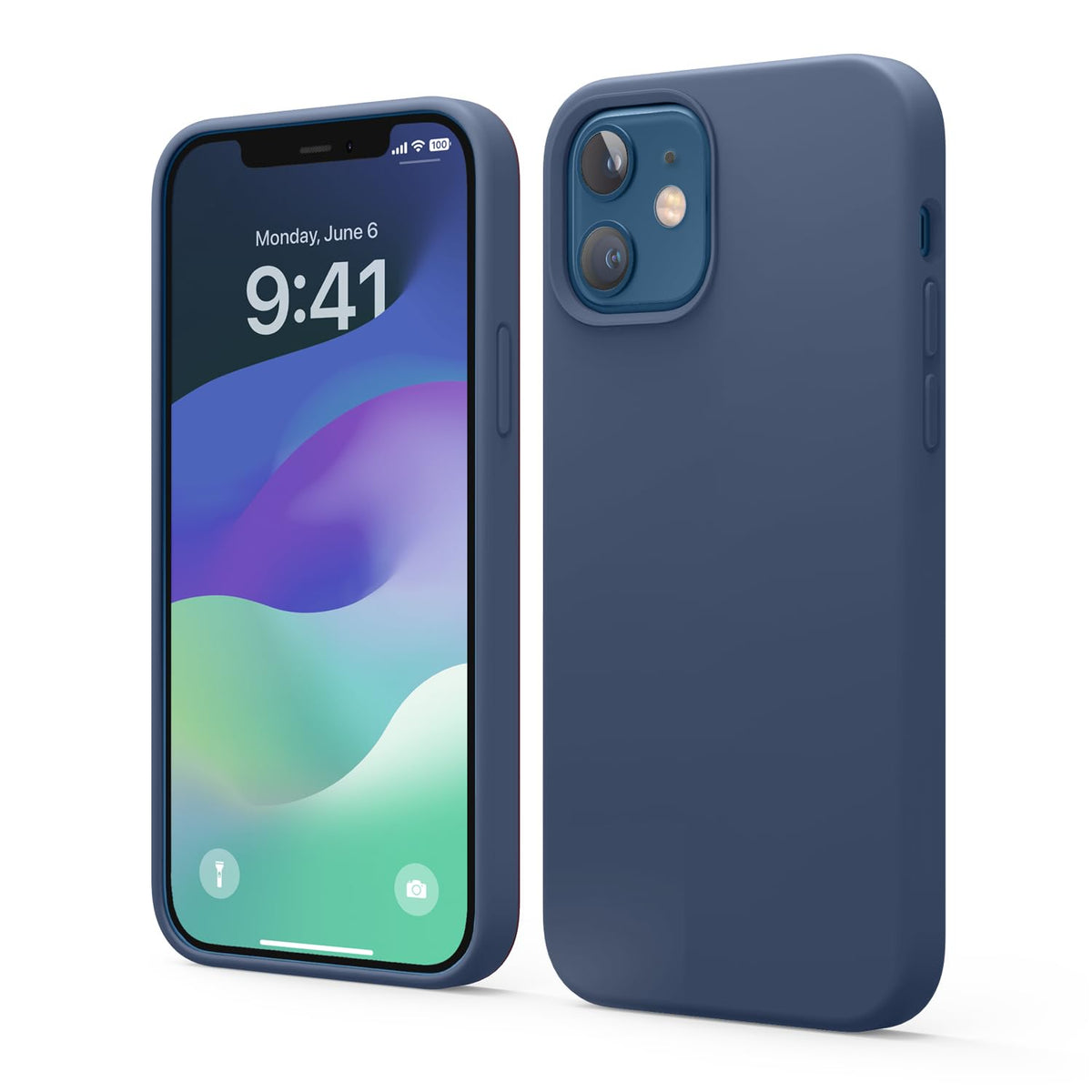 Elago Compatible With Iphone 12 Case, Iphone 12 Pro Case, Liquid Silicone Case For Iphone 12, Case For Iphone 12 Pro 61 Inch Blu