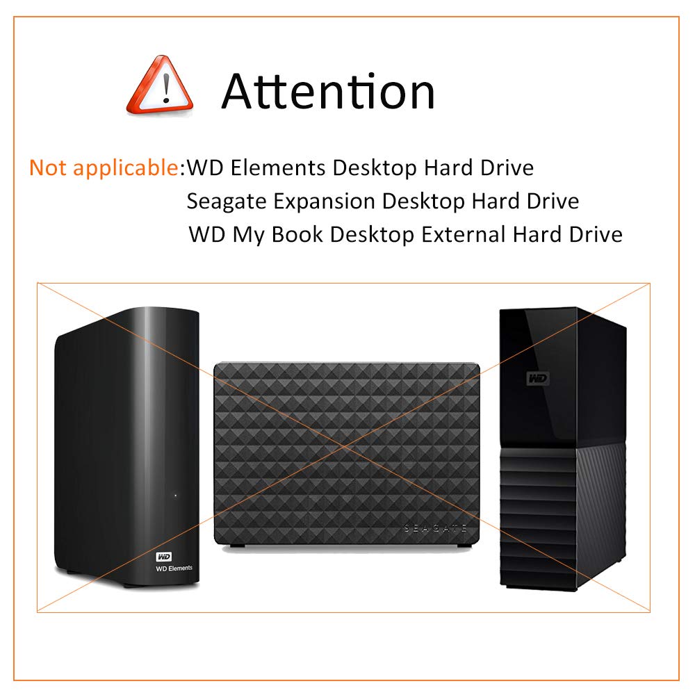 Bovke Hard Drive Case For Seagate Backup Plus Hub External Hard Drive Desktop Hdd 4Tb 6Tb 8Tb 10Tb 12Tb 14Tb 16Tb 18Tb 20Tb, 3.5