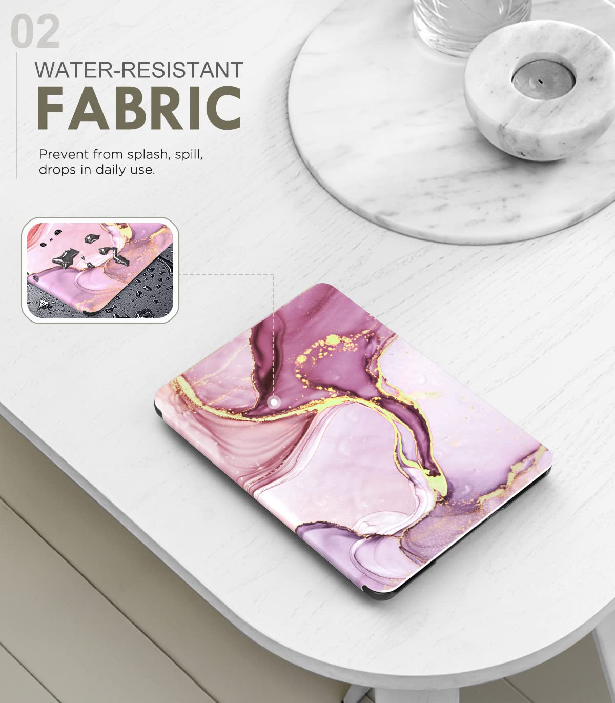 Moko Case For 6.8  Kindle Paperwhite (11Th Generation-2021) And Kindle Paperwhite Signature Edition, Light Shell Cover With Auto