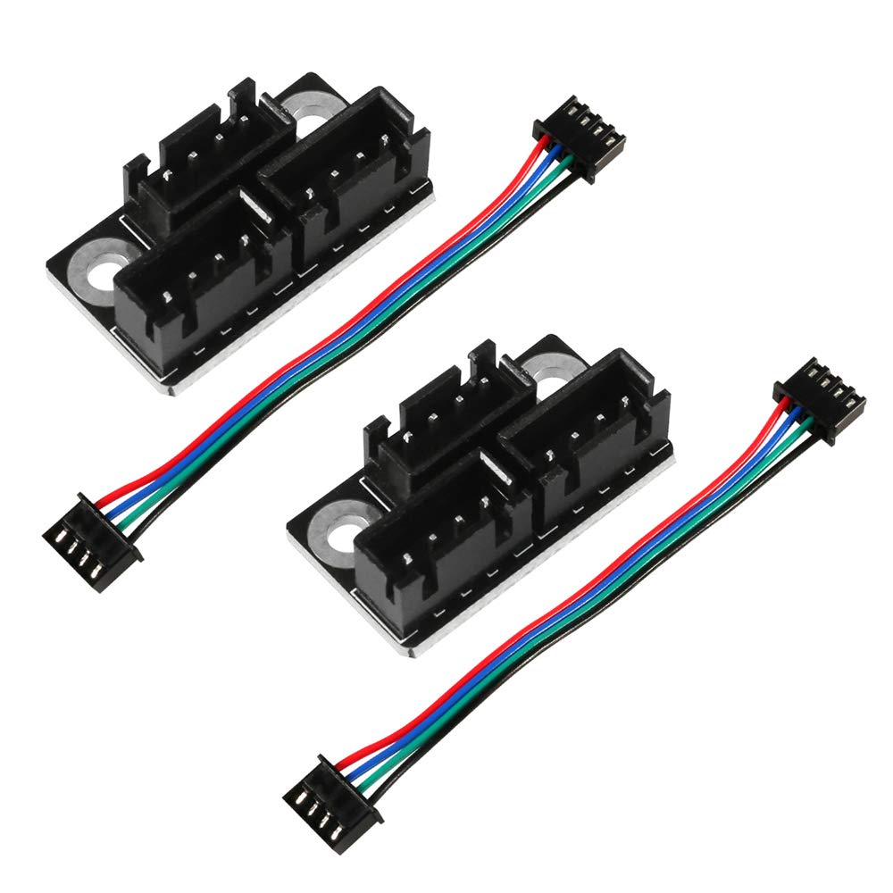 Aokin 3D Printer Parts And Accessories, 2Pcs 3D Printer Stepper Motor Parallel Module With 100Mm Cables For Double Z Axis Dual Z