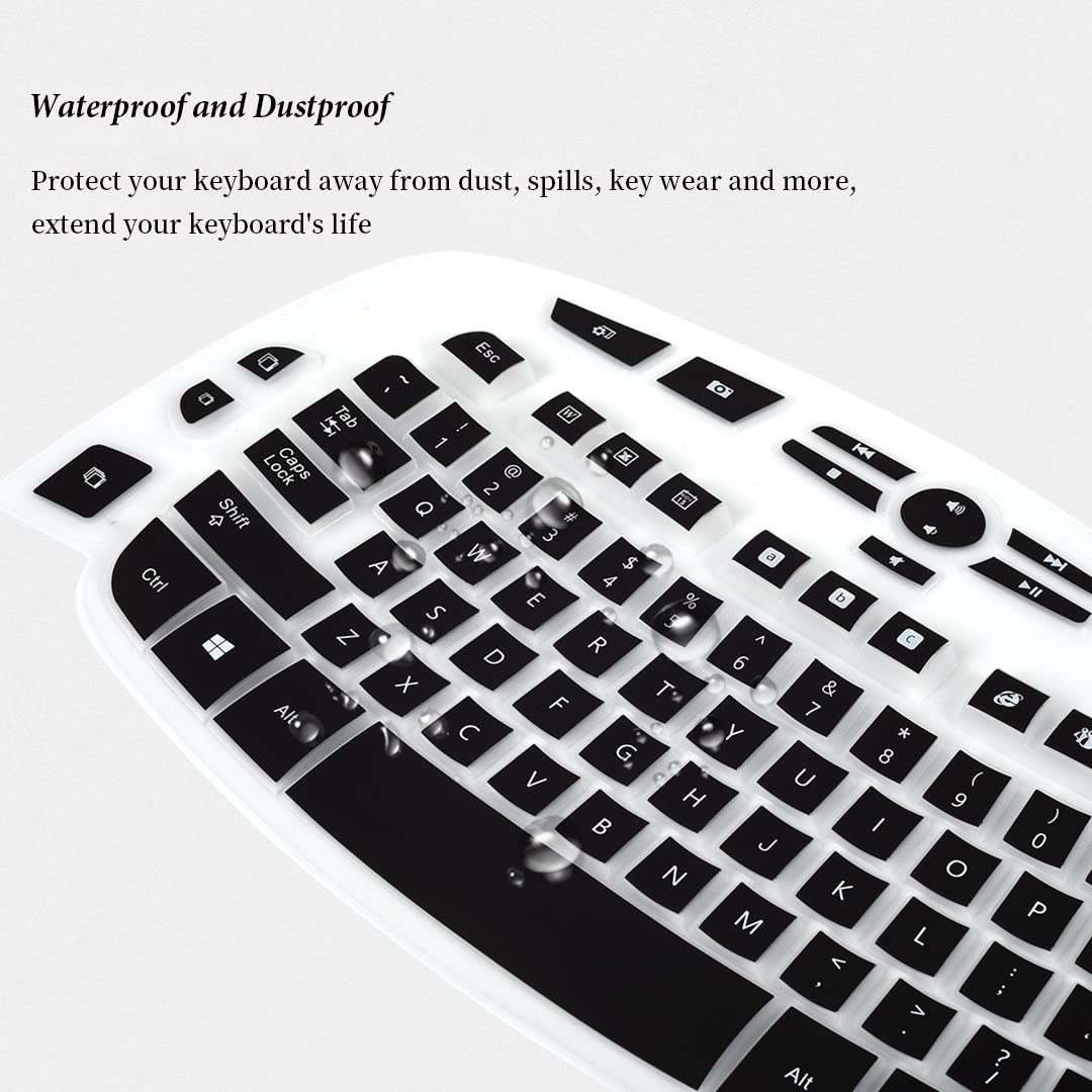 Keyboard Cover For Logitech K350 Mk550 Mk570 Wireless Wave Keyboard, Logitech K350 Mk550 Mk570 Wireless Keyboard Accessories Pro