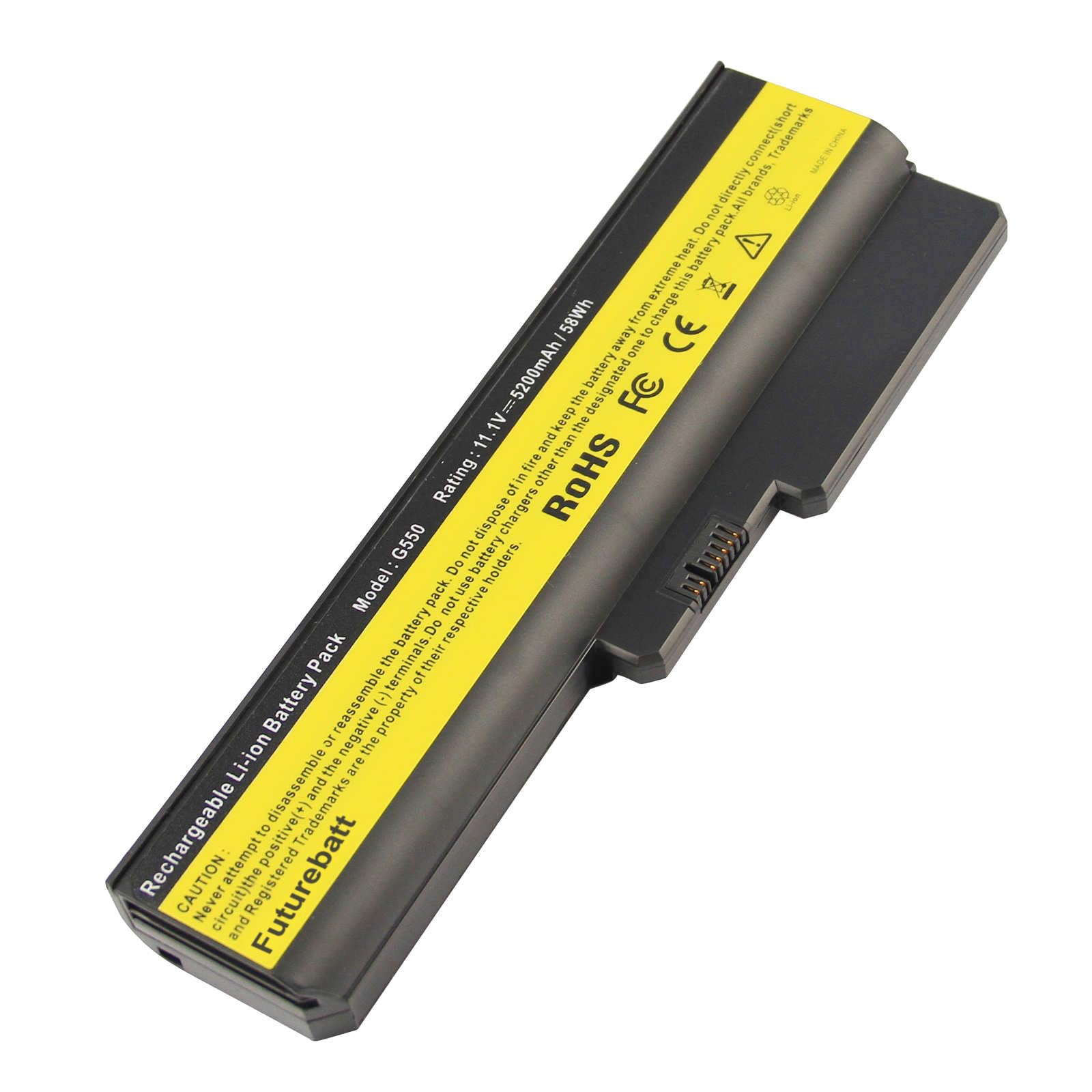 Futurebatt 6 Cell 5200Mah Laptop Battery For Lenovo 3000 B460 B550 G430 G450 G455 G530 G550 G555 N500, Ideapad B460 G430 V460 Z3
