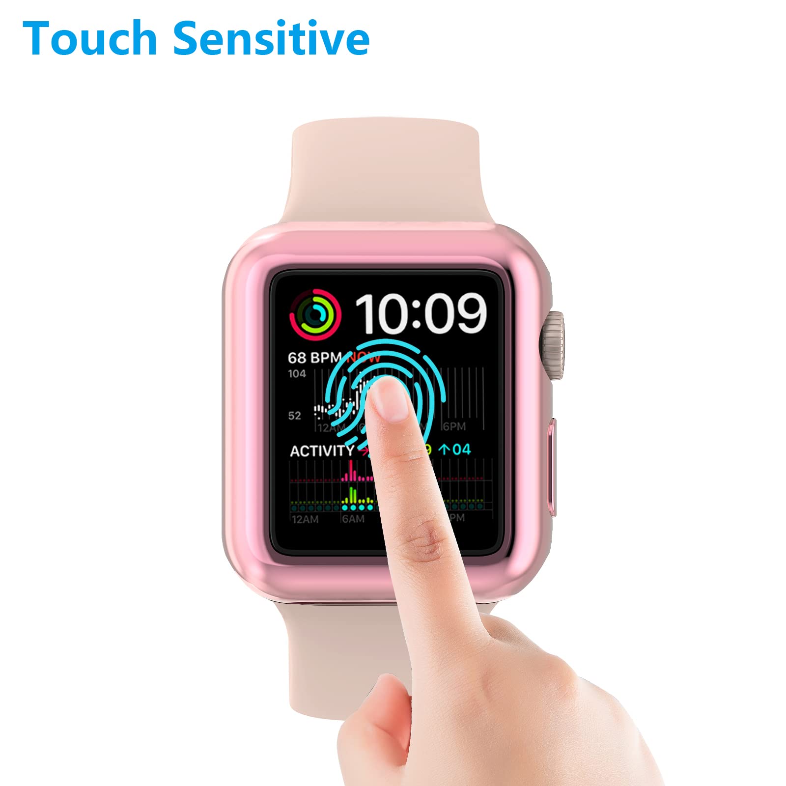 Miterv Case For Apple Watch Series 6 /Se/Series 5/Series 4 Screen Protector 44Mm Iwatch Overall Protective Case Tpu Hd Clear Ult