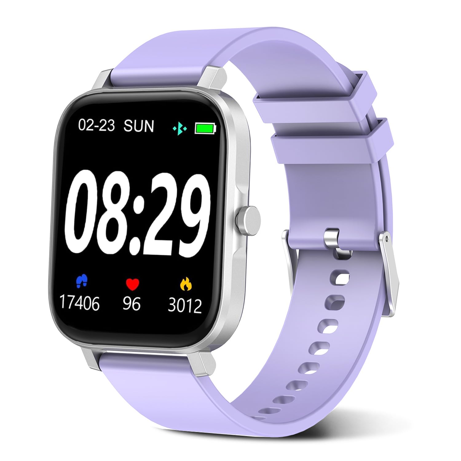 Choiknbo Smart Watch For Men Women 1.83'' Fitness Tracker Smartwatch For Iphone Android Phones Full Touch Screen With Heart Rate