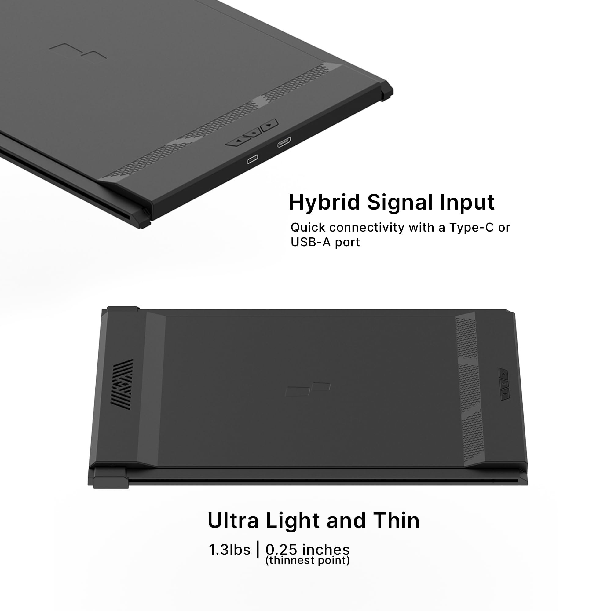 Portable Monitor For Laptops, New Mobile Pixels Duex Plus Ds 13.3 Full Hd Ips Dual Laptop Monitor, Usb C/Hdmi Plug And Play Lapt