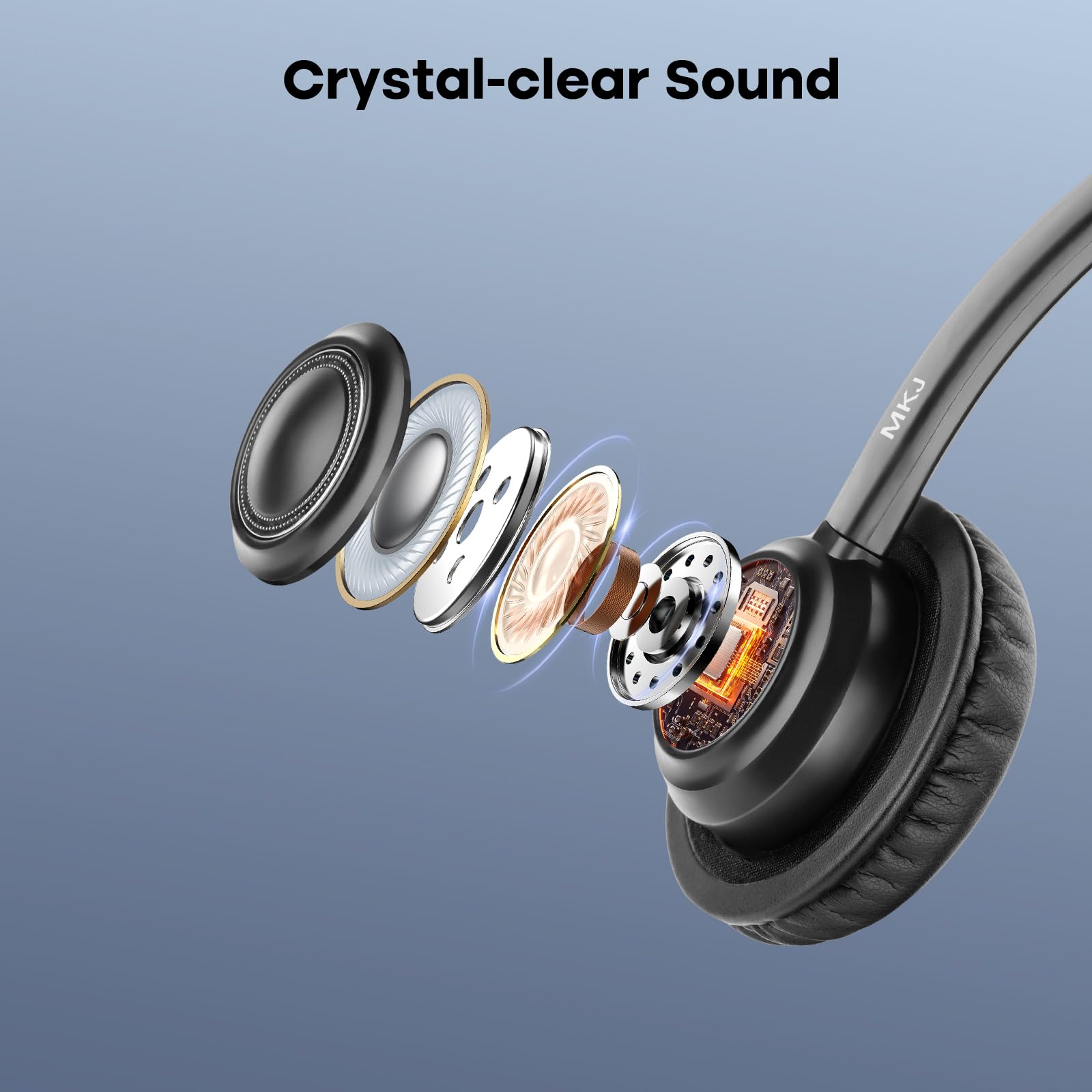 Mkj Telephone Headset With Microphone Noise Canceling Corded Rj9 Dual Ear Cisco Headset For Cisco Landline Phone Cp 7821 Cp 7841