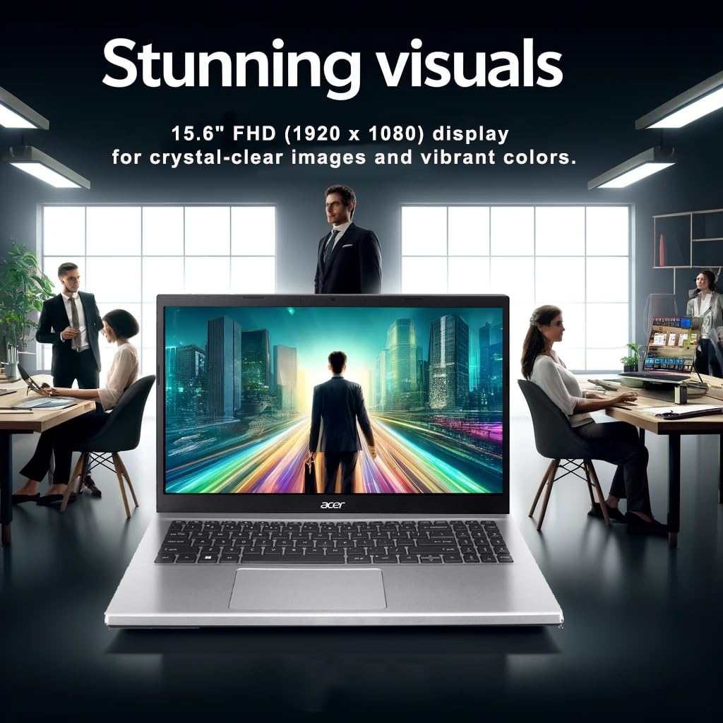 Acer Aspire Premium Laptop | 32Gb Ram | 1Tb Ssd |15.6'''' Fhd Display | Amd Ryzen 5 5500U (Beats I7 1250U) | Long Battery Life |