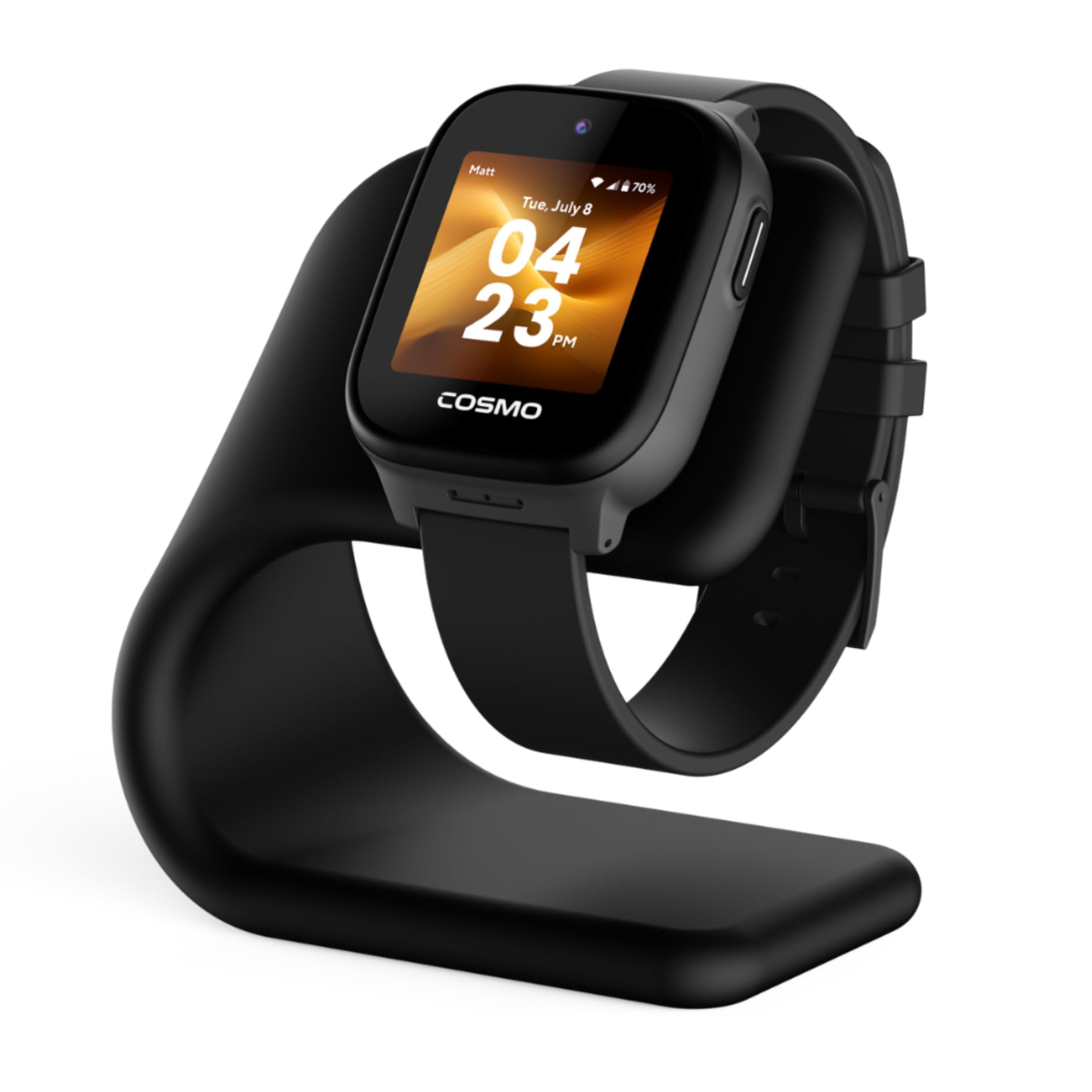 JrTrack LaunchPad Magnetic Charging Stand | Kids Smartwatch Charger | Fast Charging, Strong Magnetic Connection | Nightstand Com