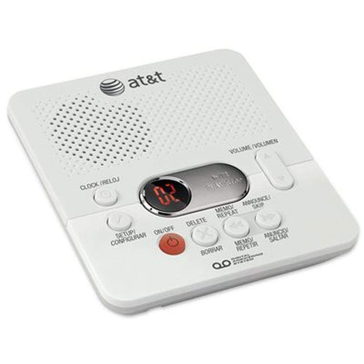 AT&T Digital Answering System 1740WH with Time & Day Stamp, One Size ...