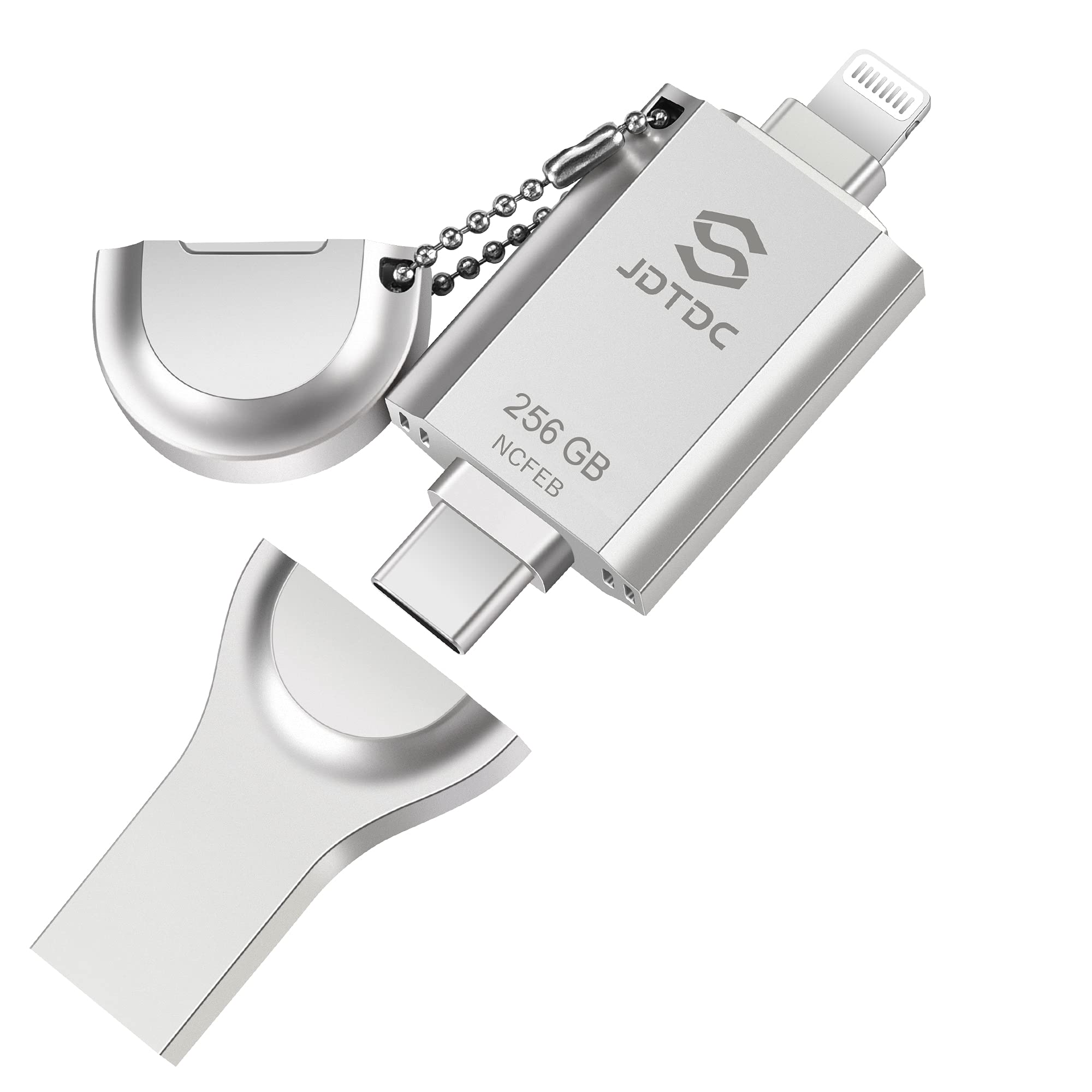 Jsl Jdtdc Mfi Certified 256Gb 3 In 1 Photo Stick For Iphone Usb Flash Drive Photo Storage Stick For Iphone 15/14/13/12 Thumb Dri