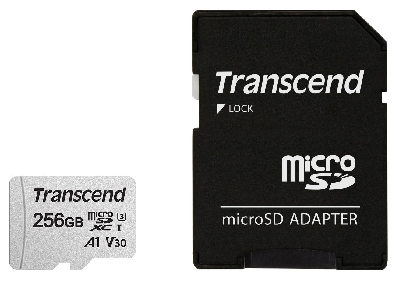 Transcend 256GB MicroSDXC/SDHC 300S Memory Card TS256GUSD300S (TS256GUSD300S A)