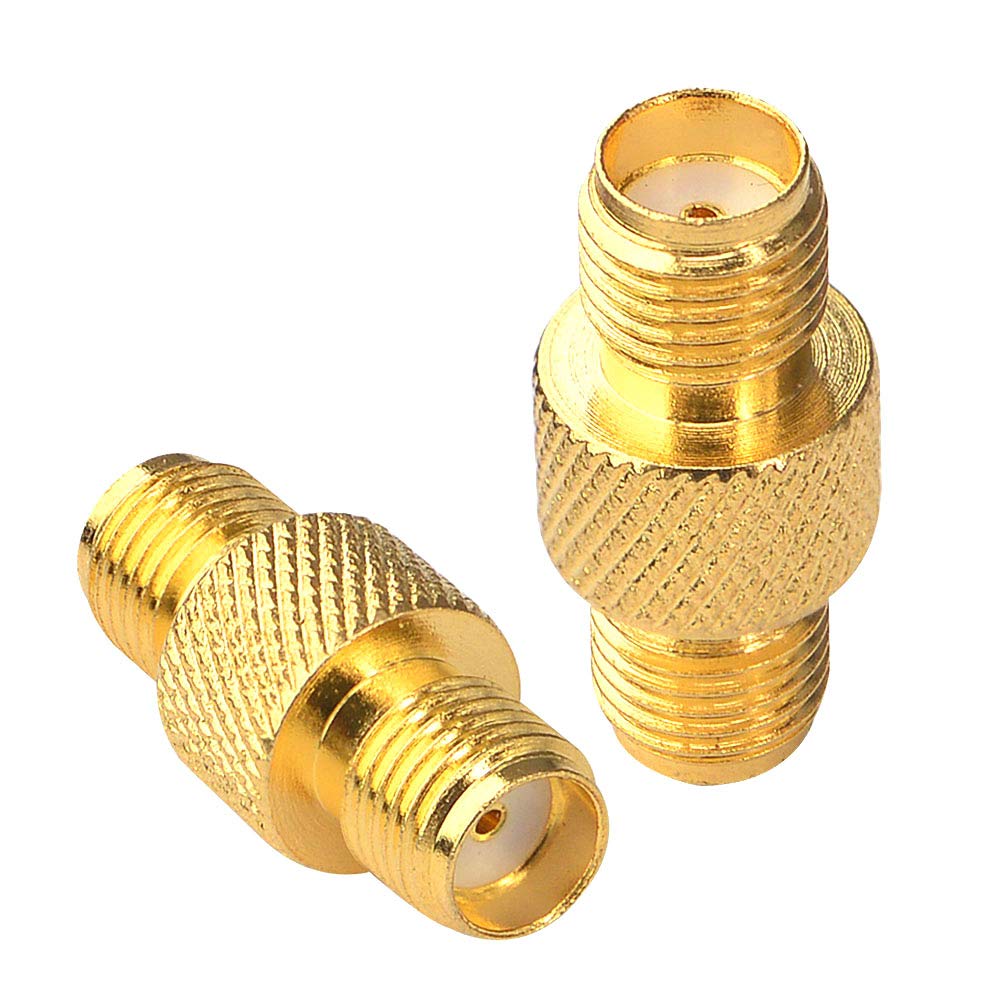 onelinkmore SMA Connector FPV Antennas Radio Adapter SMA Female to Female Barrel Adapter Antenna Jack Adapter SMA Coupler Adapte