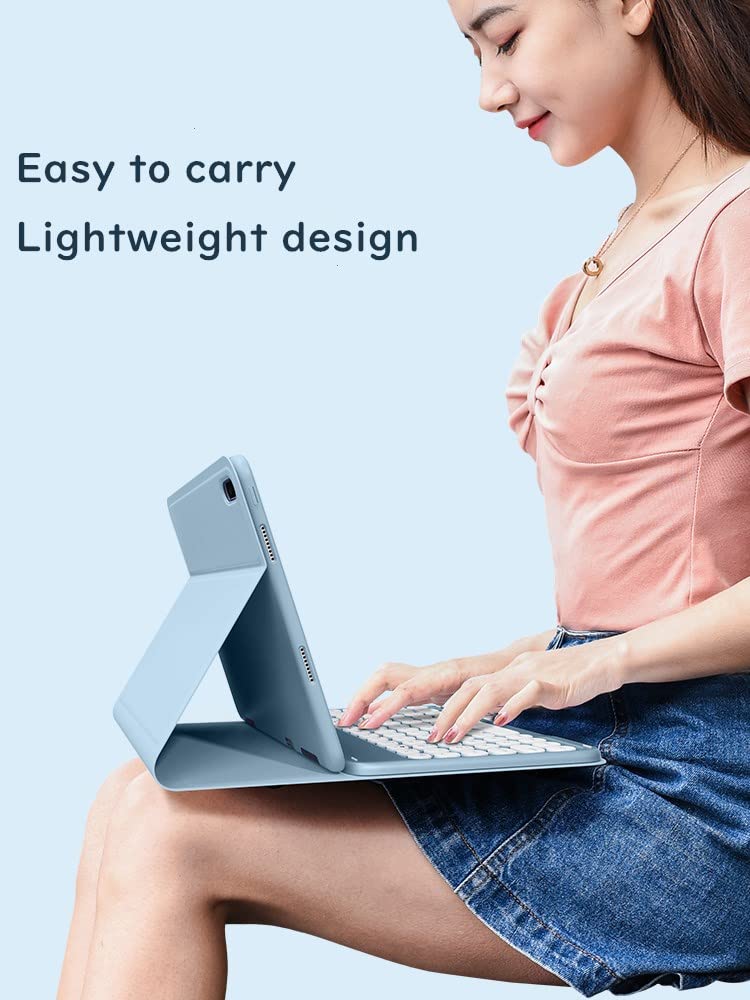 Henghui Keyboard Case For Galaxy Tab S9 Fe 10.9 Inch/Tab S9 11 Inch/Tab S8 11/Tab S7 11 Detachable Magnetic Color Keyboard Cover