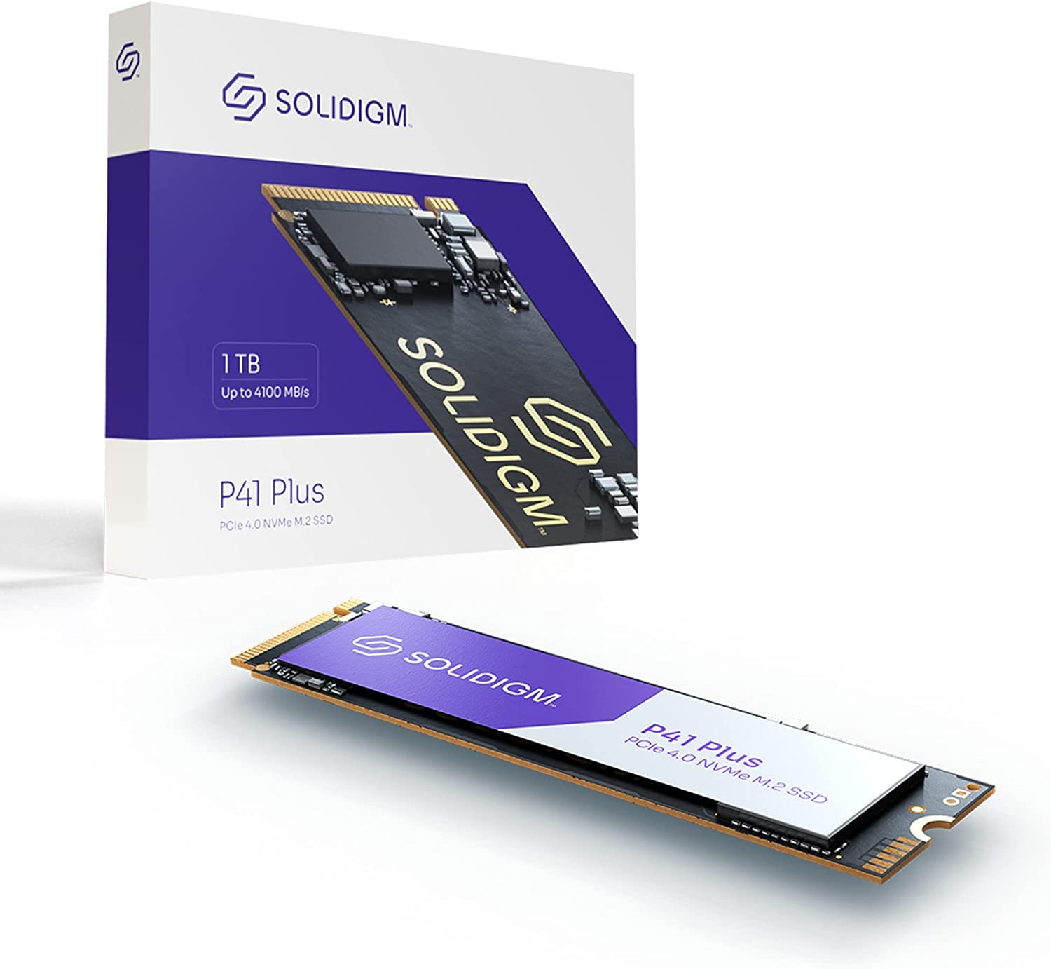 Solidigm P41 Plus Series 1Tb Pcie Gen 4 Nvme 4.0 X4 M.2 2280 3D Nand Internal Solid State Drive (M.2 80Mm, Pcie 4.0 X4) Ssdpfknu