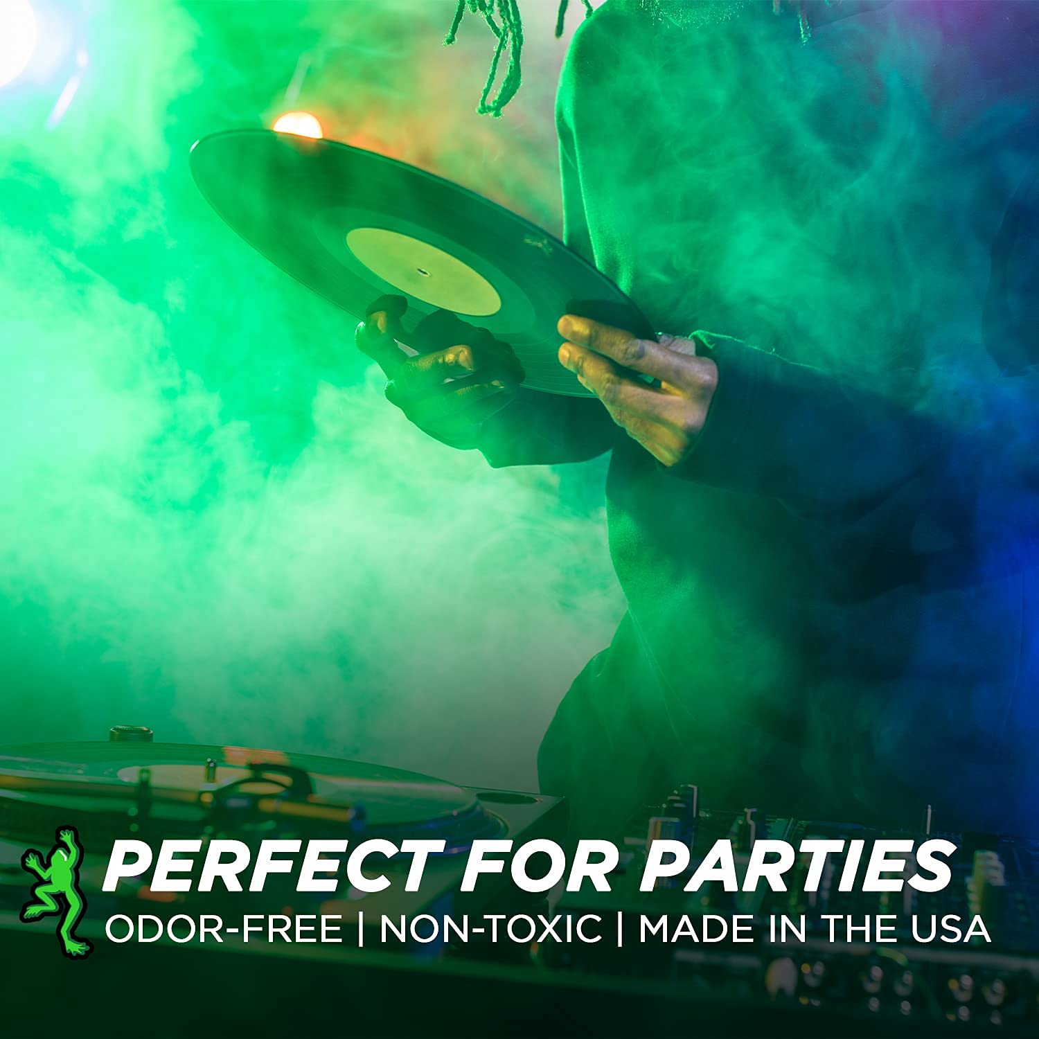 Froggys Fog   Techno Fog   Dj Party Club & Mix   Premium Quality Fog Juice   4 Gallon Case   For Djs, Venues, Photography