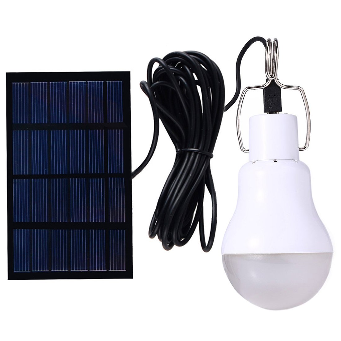 Solar Powered Lamp Portable Led Bulb Lights Solar Energy Panel Led Lighting For Camp Tent Night Fishing Emergency Lights Flash 3