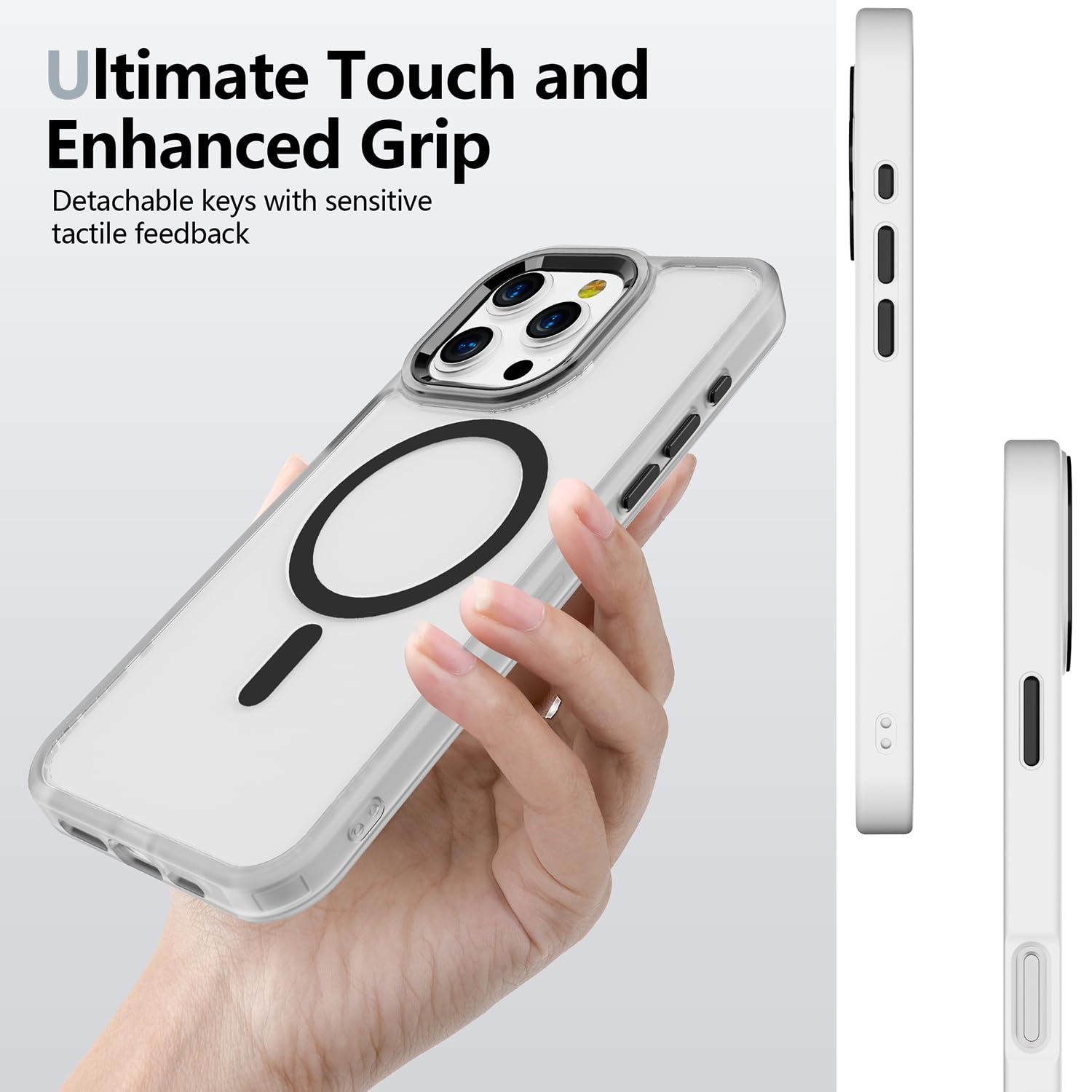 Pinlisheng 2024 Magnetic For Iphone 16 Pro Max Case [Anti Yellowing] [Military Grade Protection] Shockproof Clear Hard Back Slim