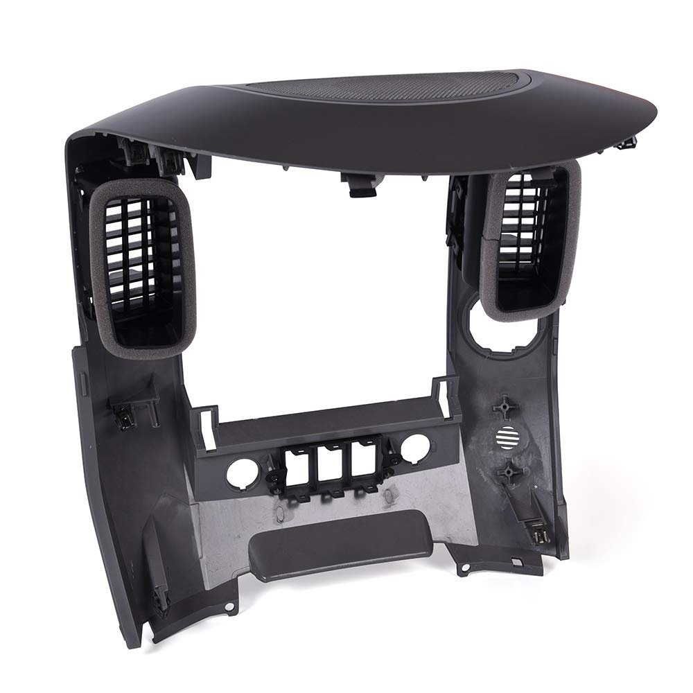 Grand Orange Center Dash Radio Ac Bezel Compatible With 2004 2006 Nissan Titan (Le, Se) / 2005 2006 Nissan Armada (Le. Se) Gray