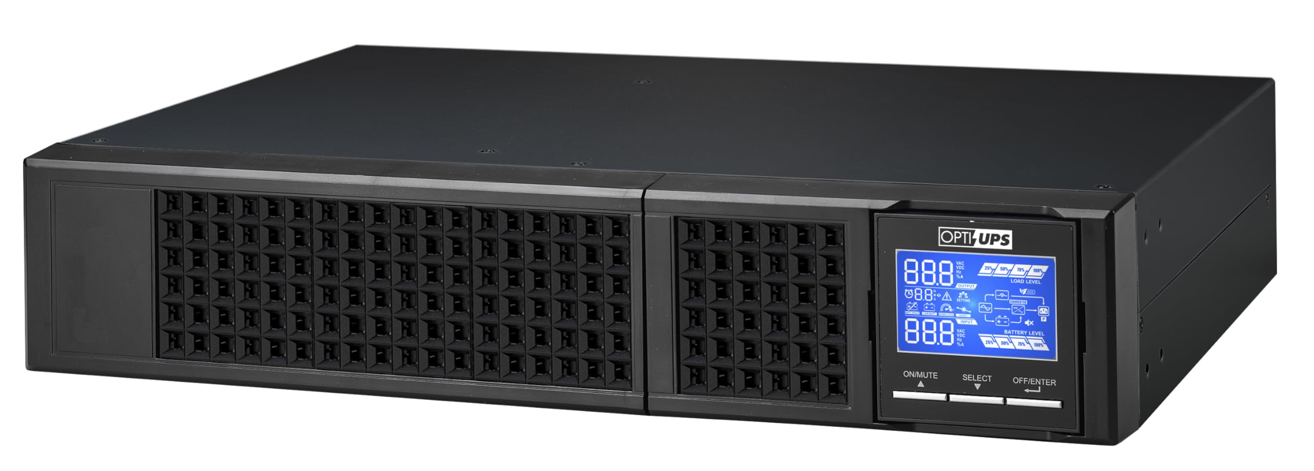 Opti-Ups Ds1000E-Rm (Tower/Rackmount) (1000Va / 1000W) Online Double Conversion Uninterruptible Power Supply, Pure Sine Wave, Up